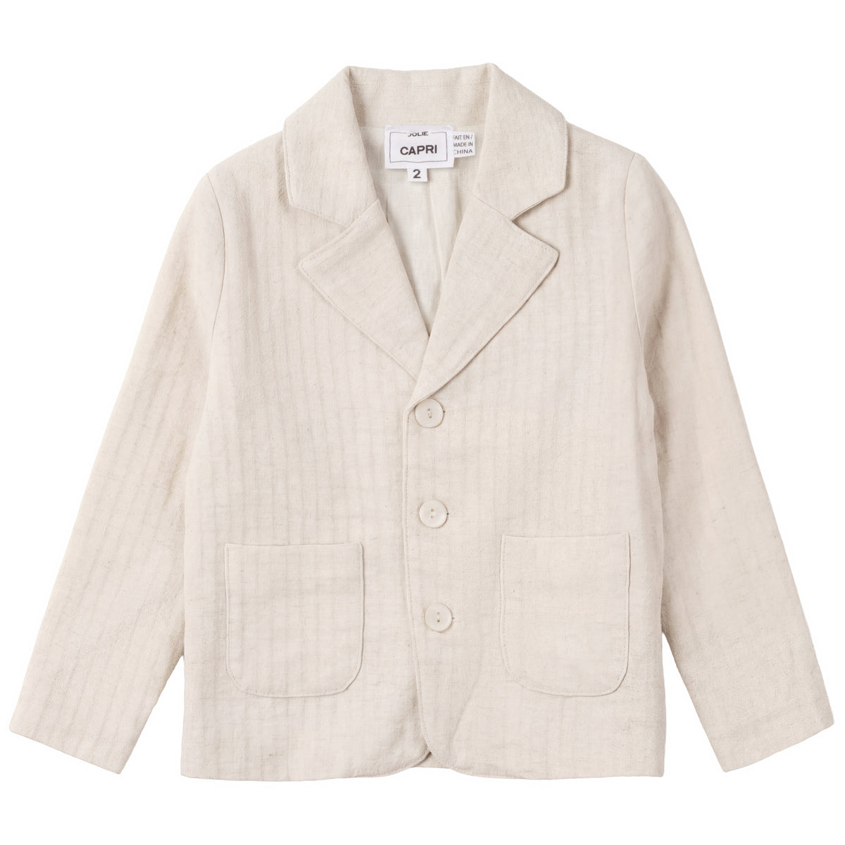 Linen Blazer in Linen by Jolie Capri
