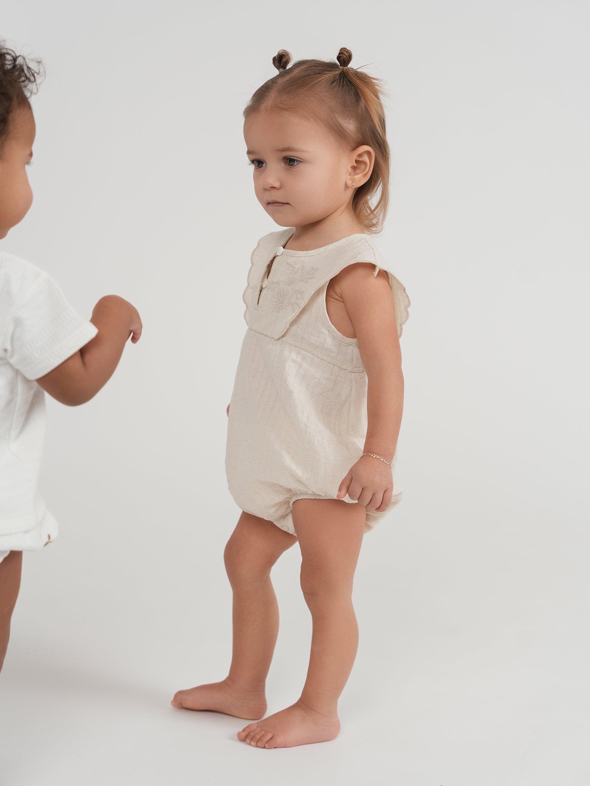 Double Breasted Linen Bubble in by Jolie Capri