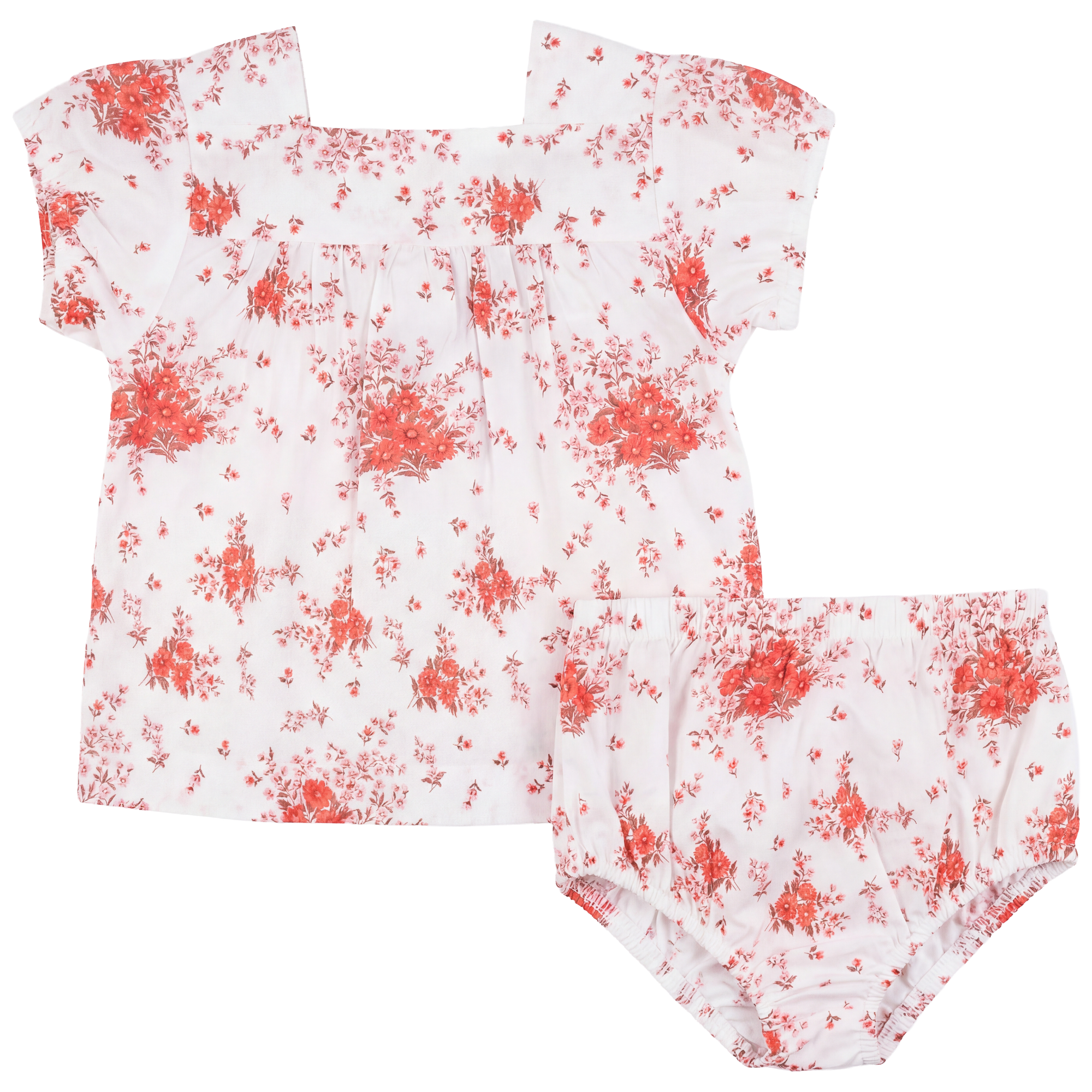 Floral Print Woven Set in Pink Floral by Space Grey