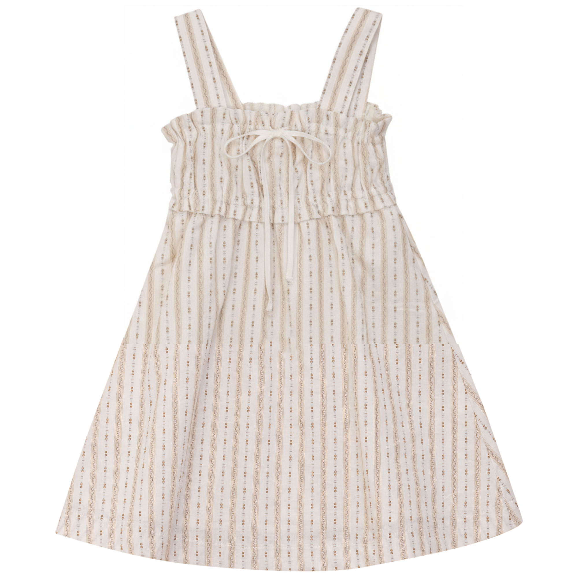 Striped Woven Jumper in Beige by Jolie Capri