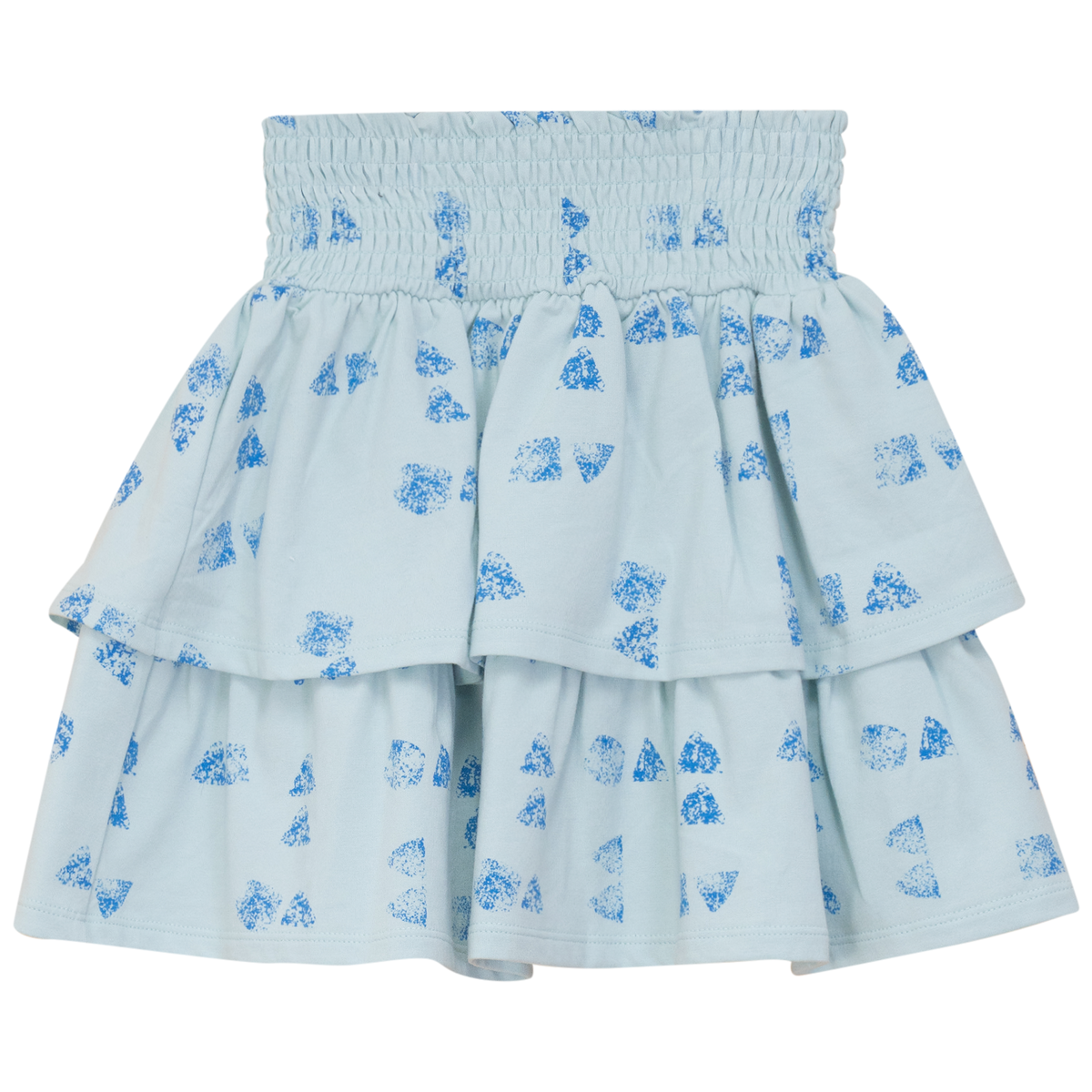 Faded Print Layered Skirt in Sage by Puddles