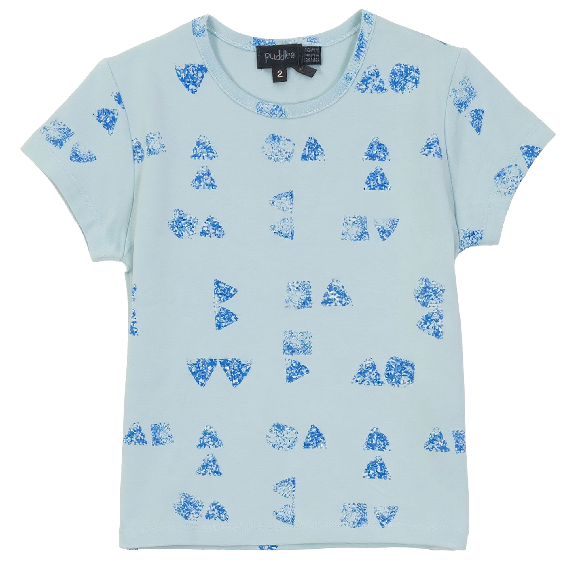 Faded Print Tshirt in Sage by Puddles