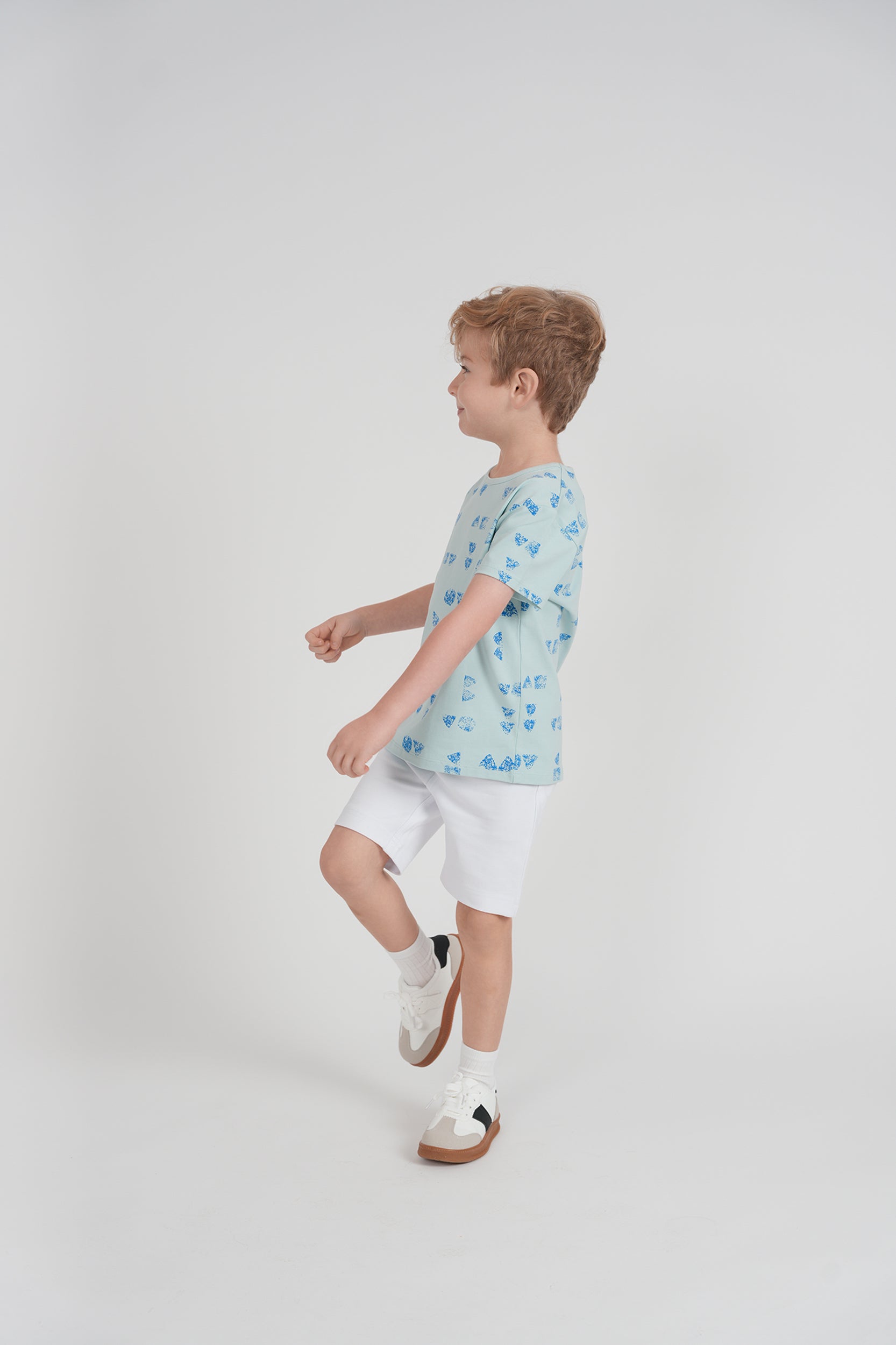 Faded Print Tshirt in by Puddles