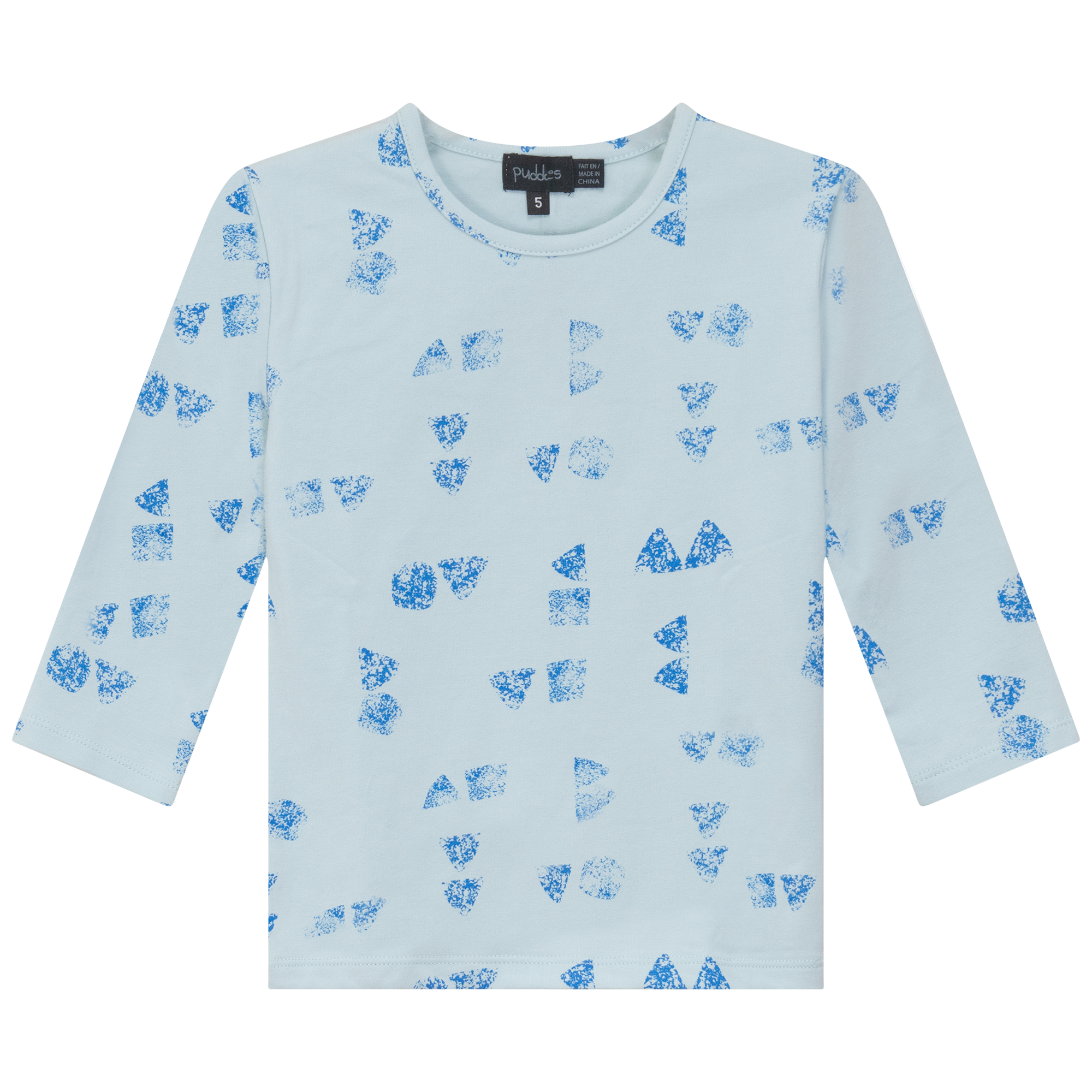 Faded Print Top in Sage by Puddles