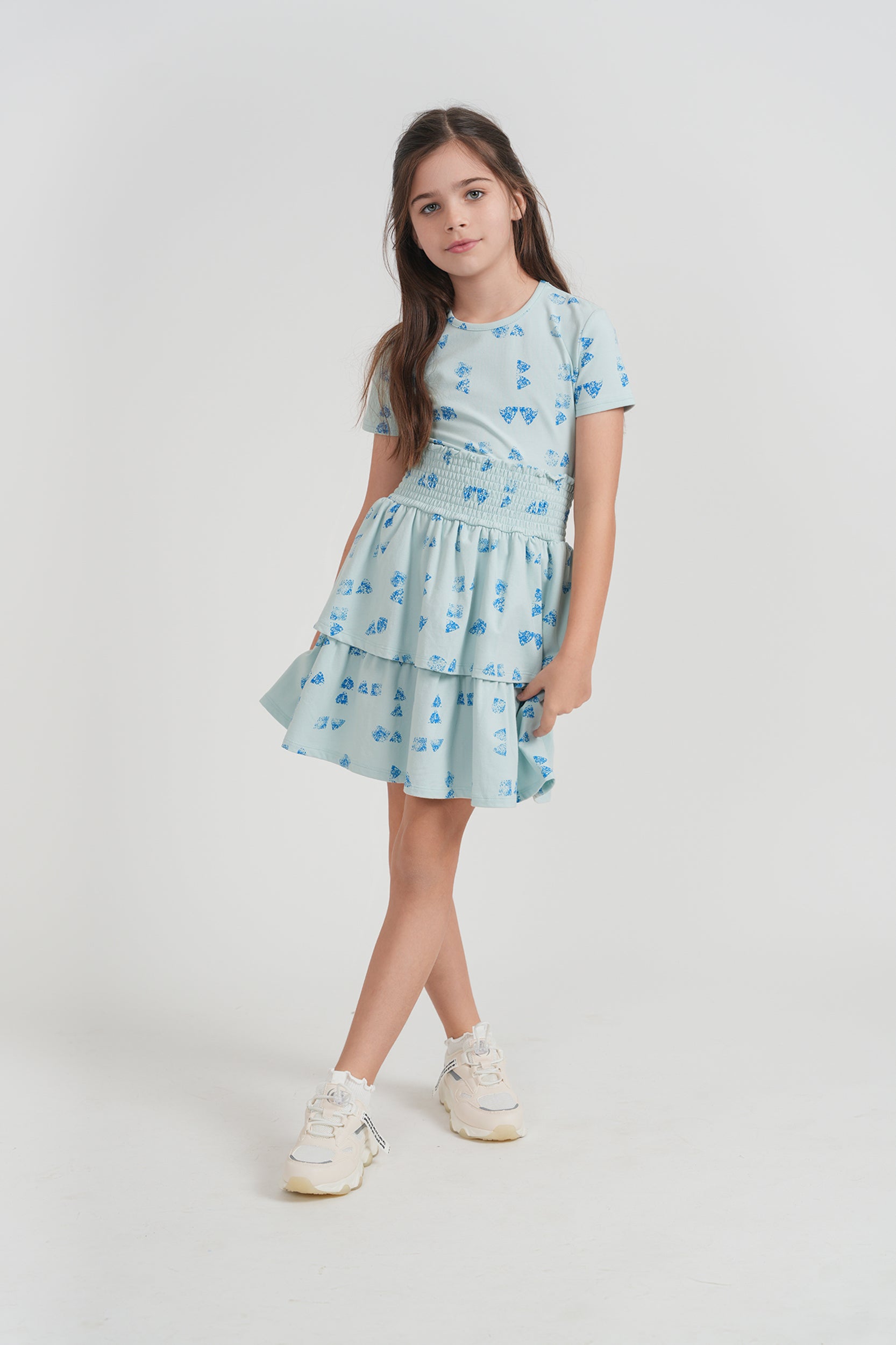 Faded Print Top in by Puddles