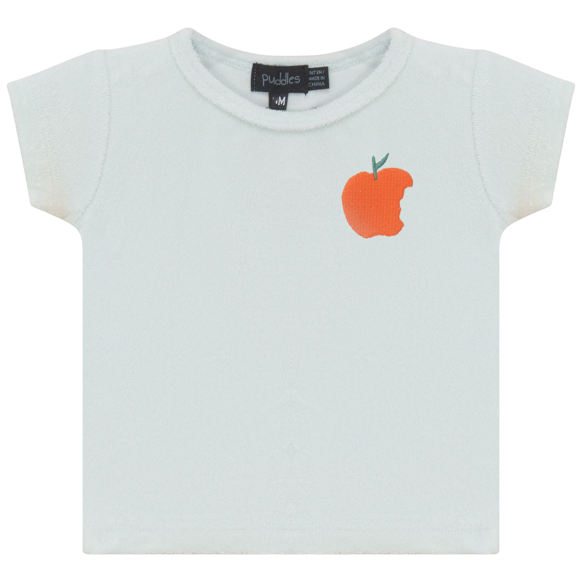 Peach Terry Set in Sage by Puddles