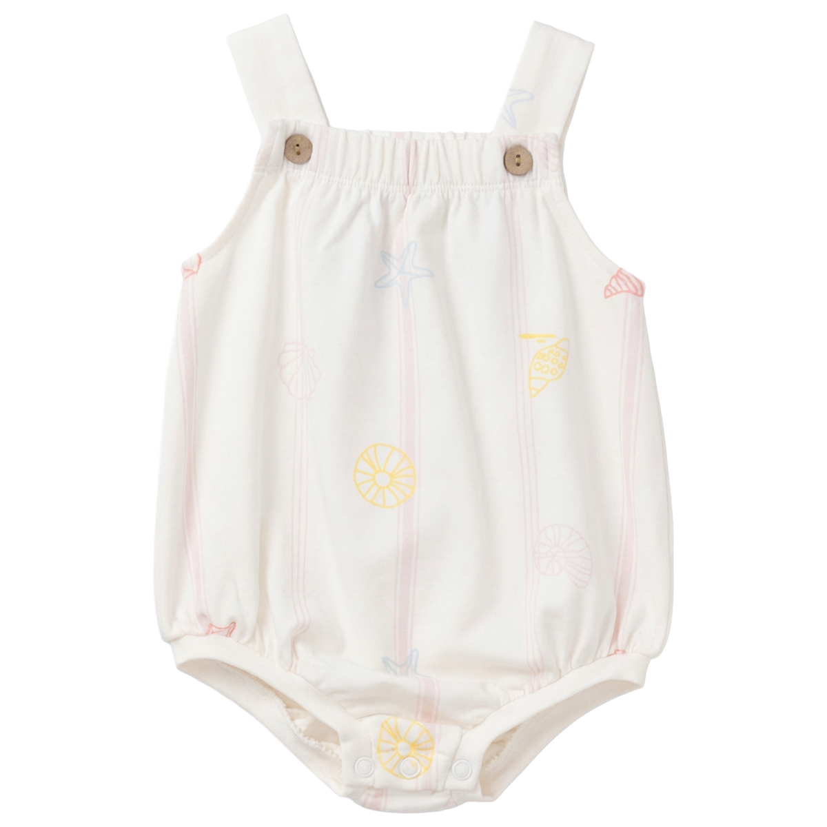 SeaShell Printed Bubble in Ivory Pink by Puddles