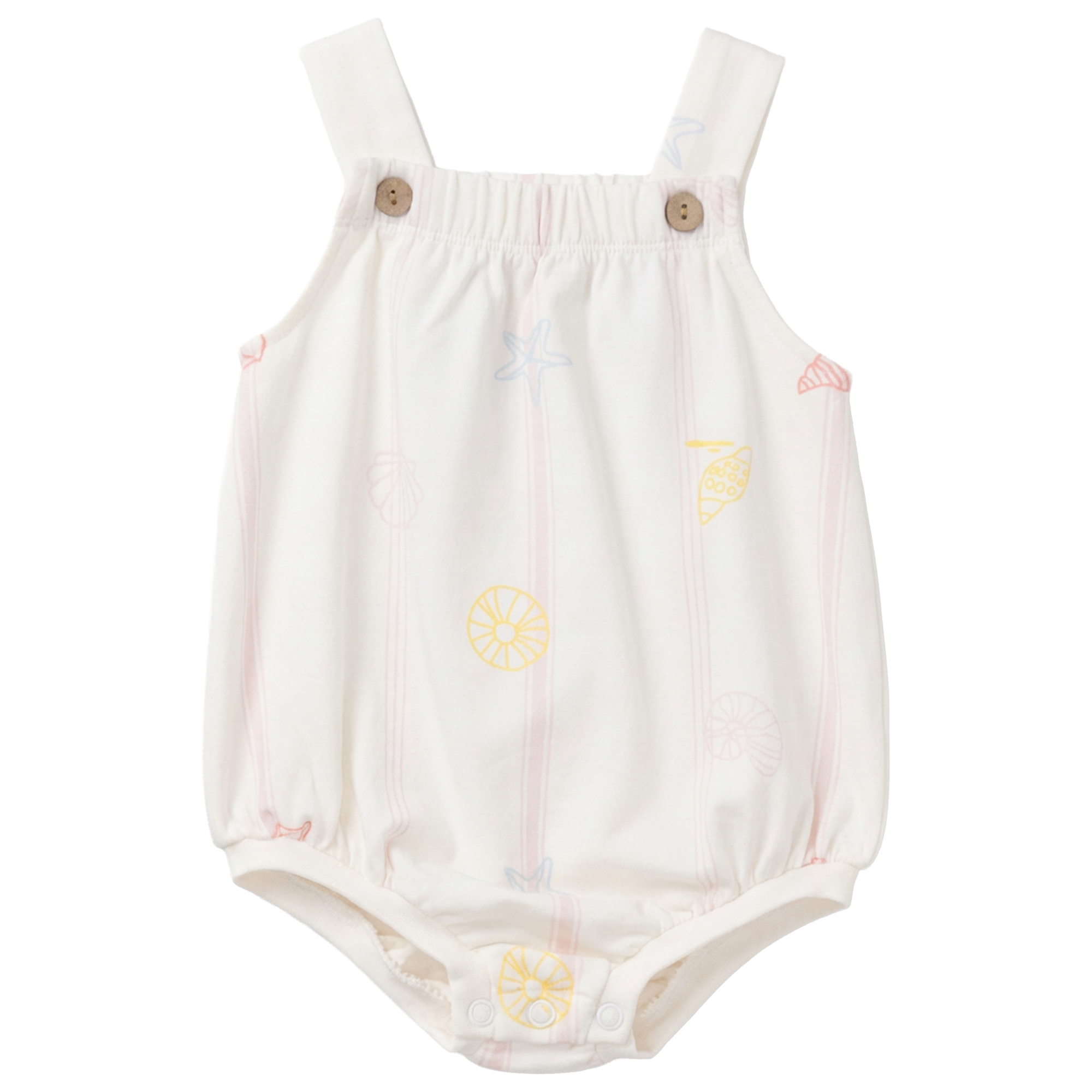 SeaShell Printed Bubble in Ivory Pink by Puddles