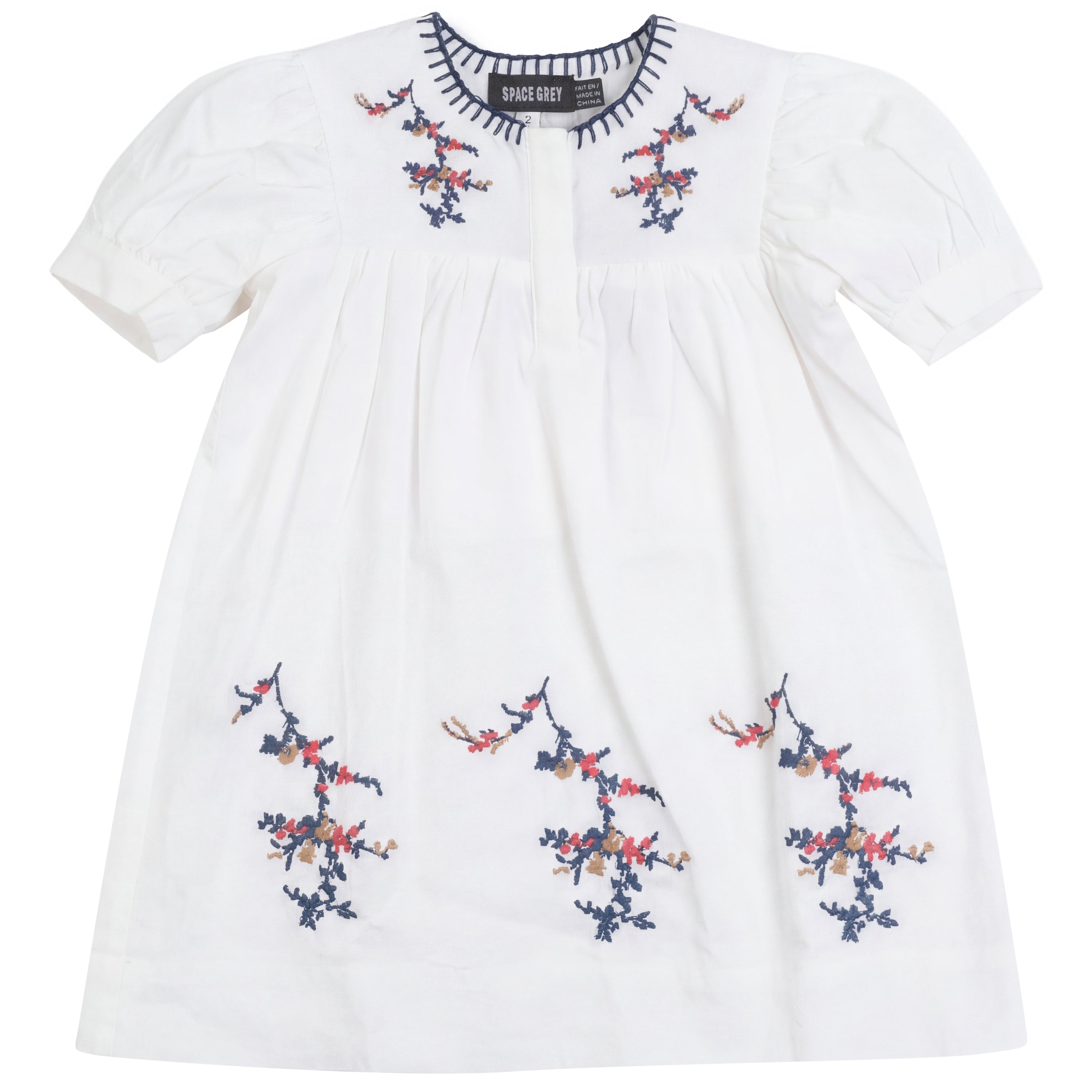 Floral Emboidered Woven Dress