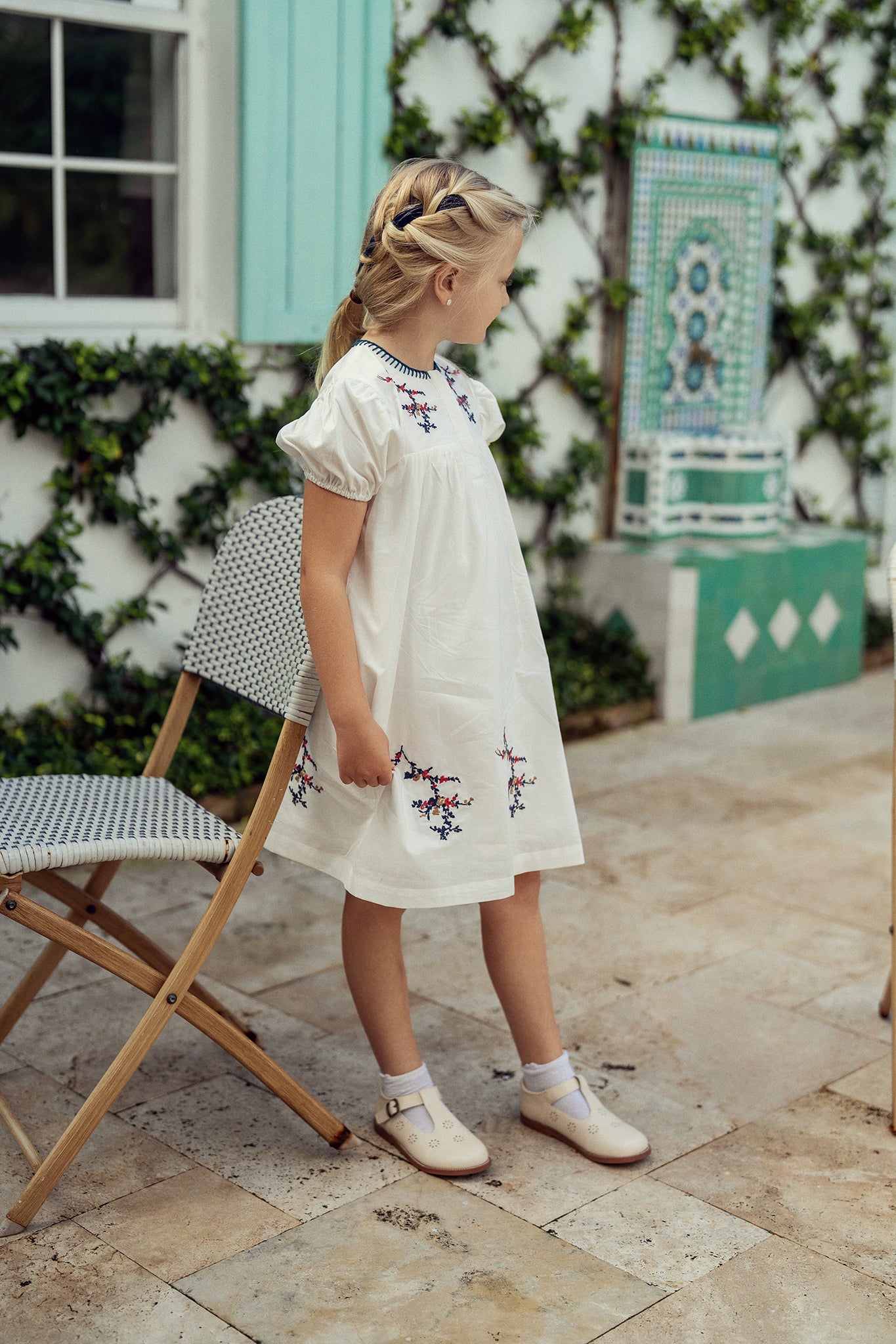 Floral Emboidered Woven Dress