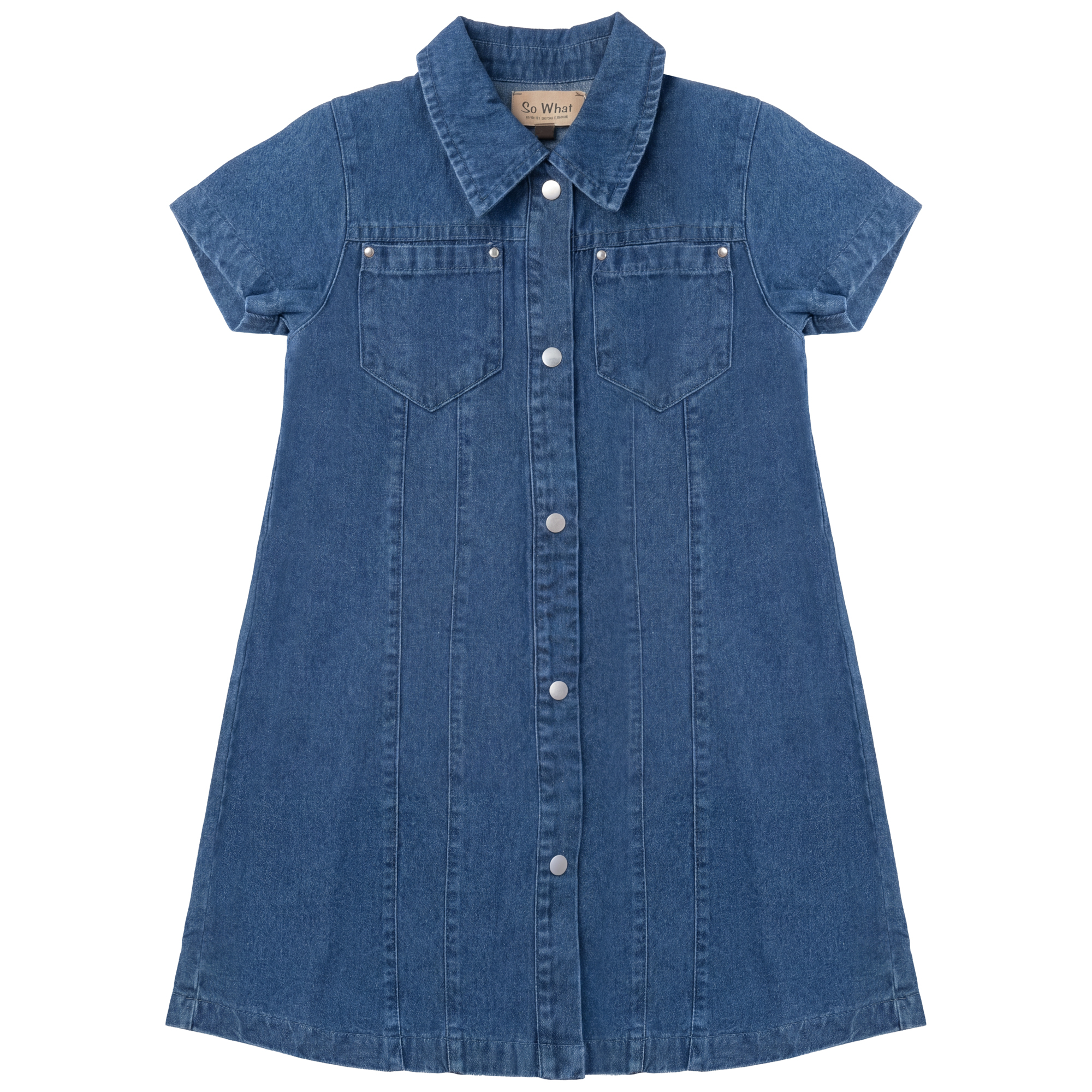 Colored Denim Dress in Light Denim by So What
