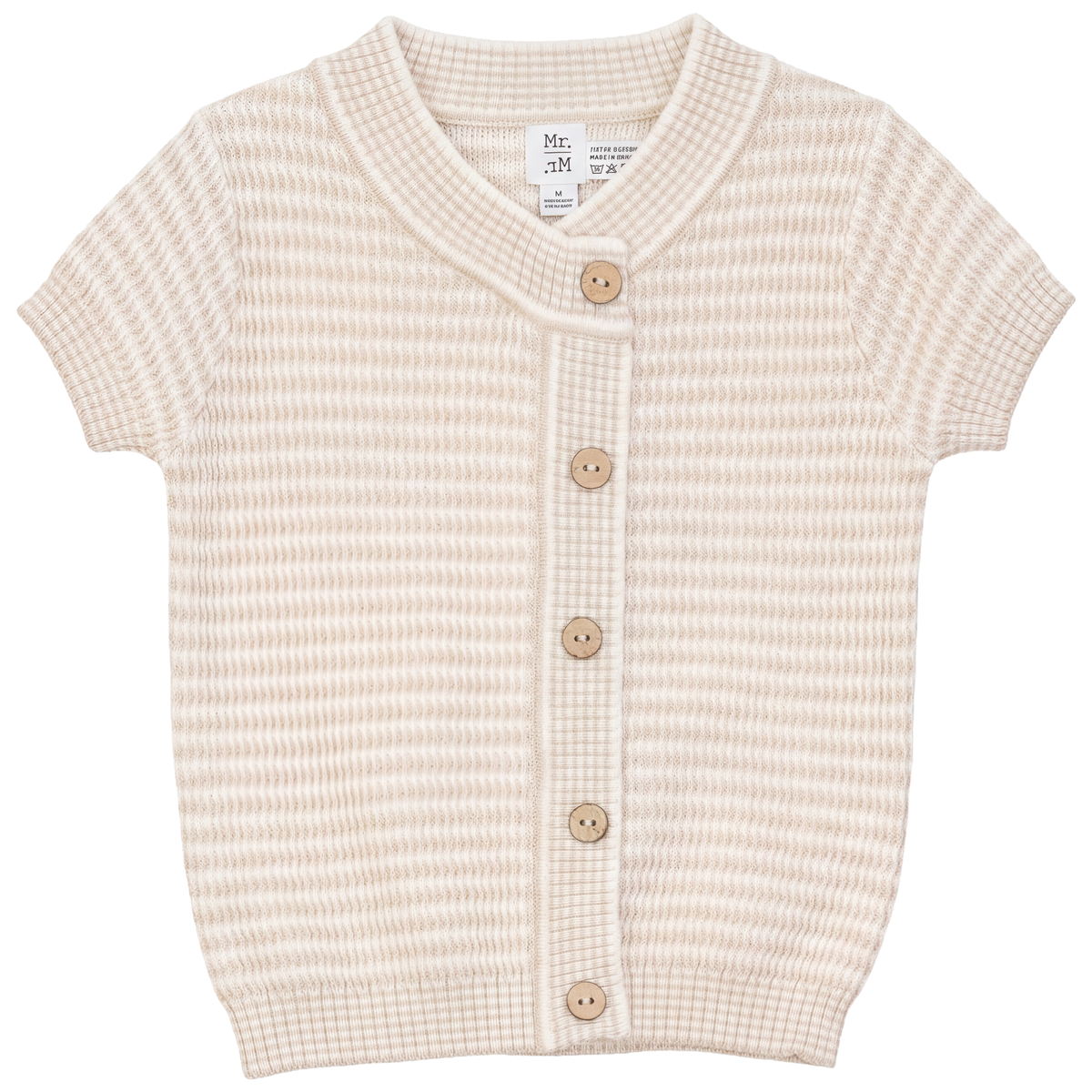 Wrapped Knit Sweater in Dark Almond Ivory by Mr. Mr.