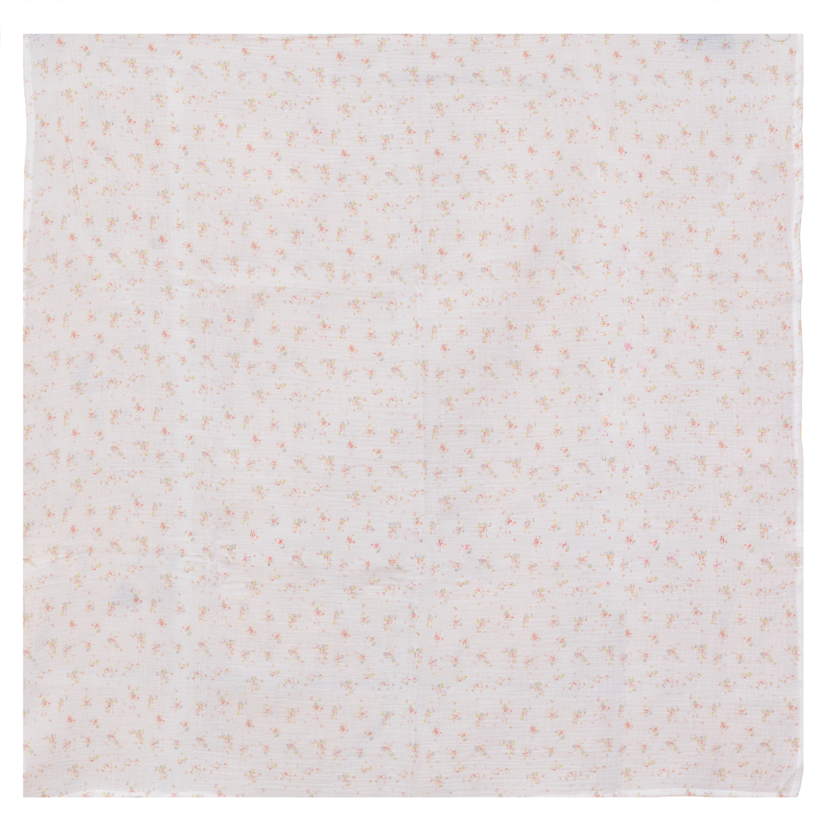Floral Gauze Swaddle in White One Size by Space Grey