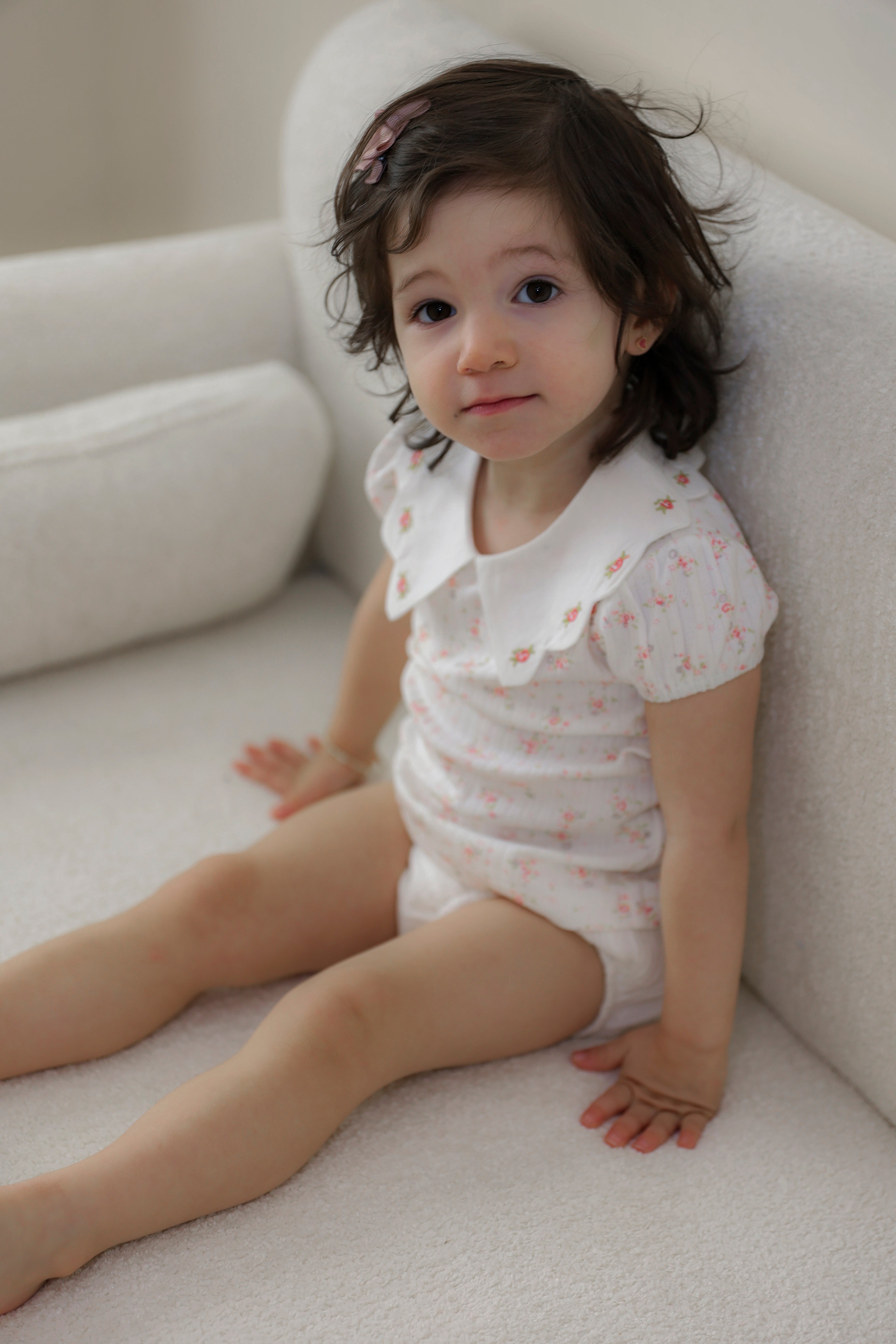 Floral Gauze Set in by Space Grey