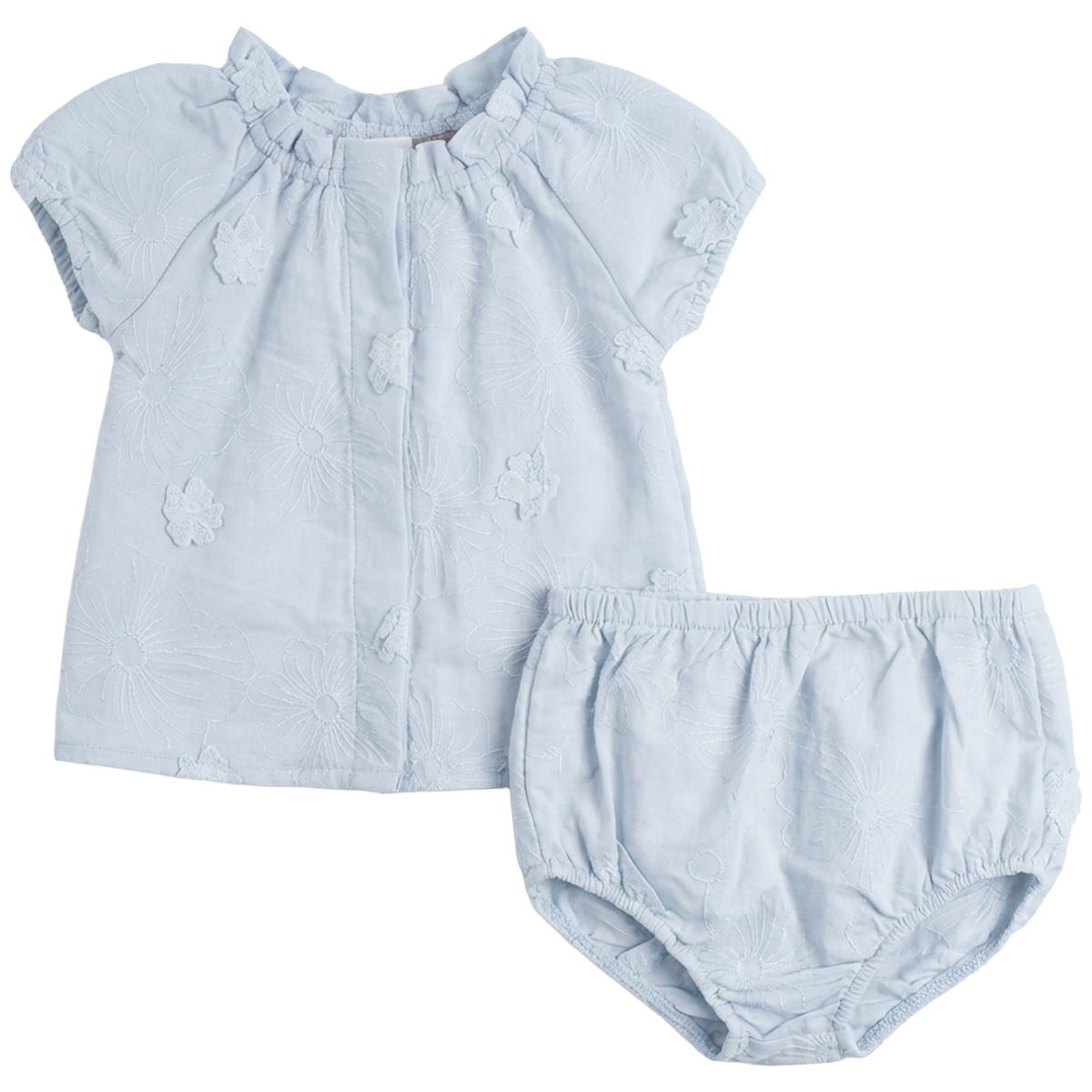Floral Embroidery Applique Set in Blue by Posie & Pistachio