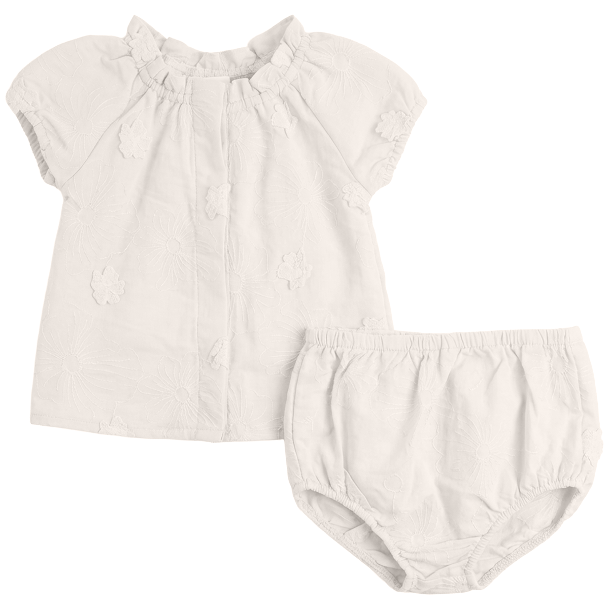Floral Embroidery Applique Set in Ivory by Posie & Pistachio
