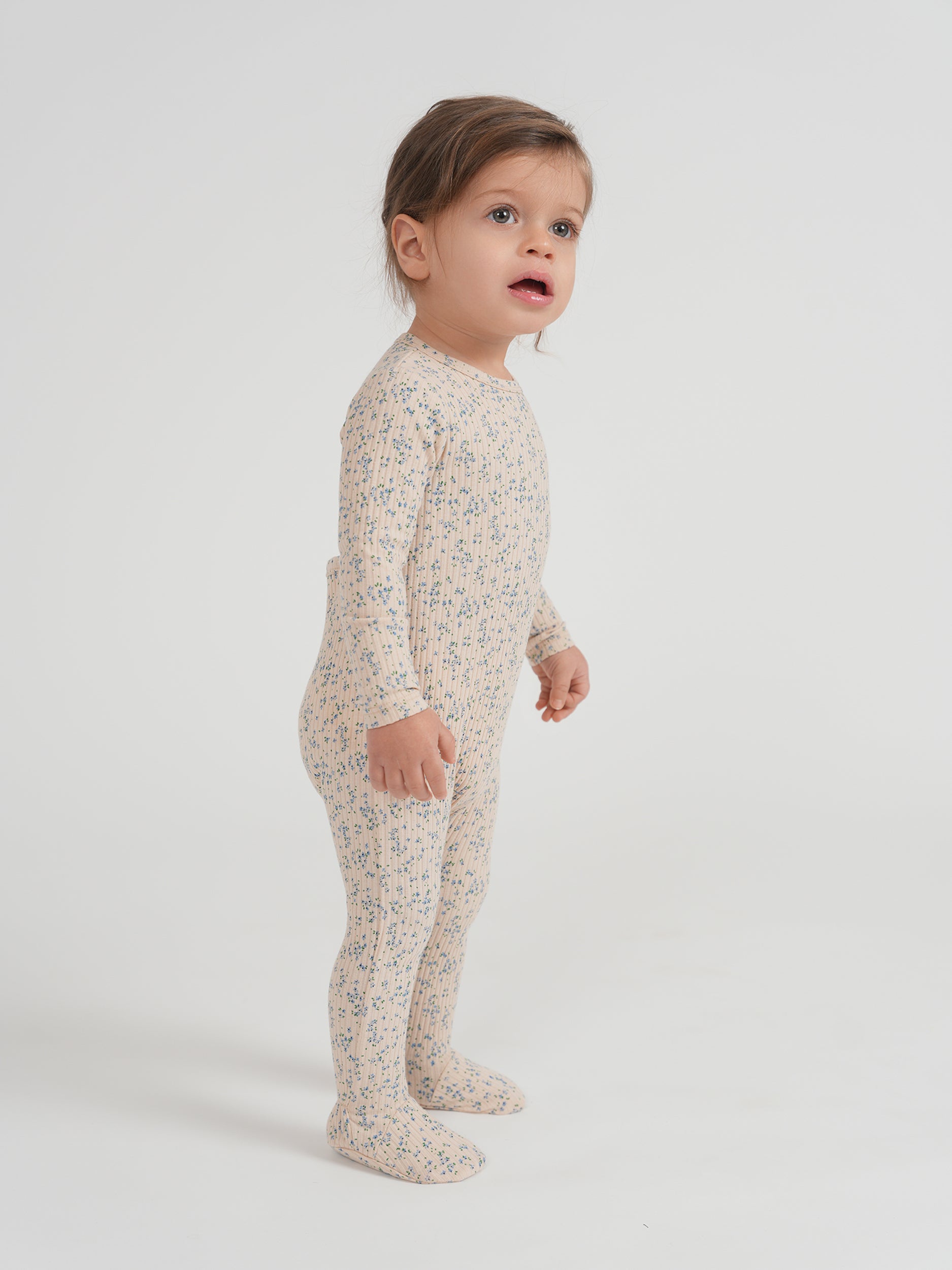 Floral Onesie in by Lux Baby