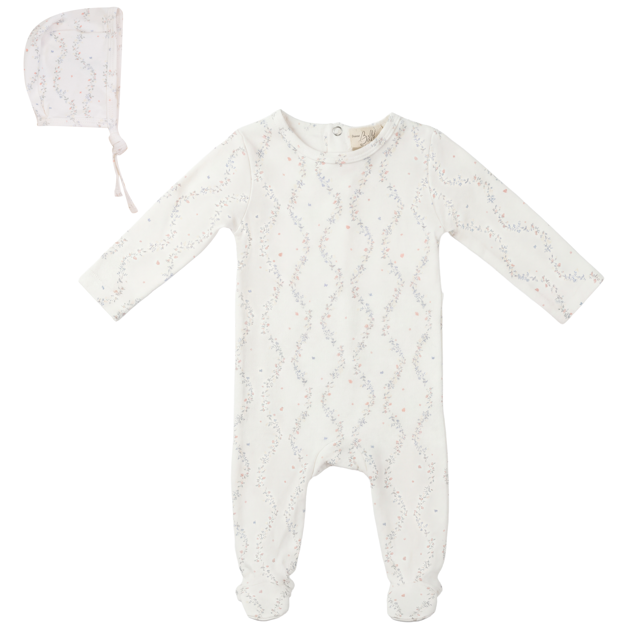 Vine Print Onesie in Ivory by Bebe Bella