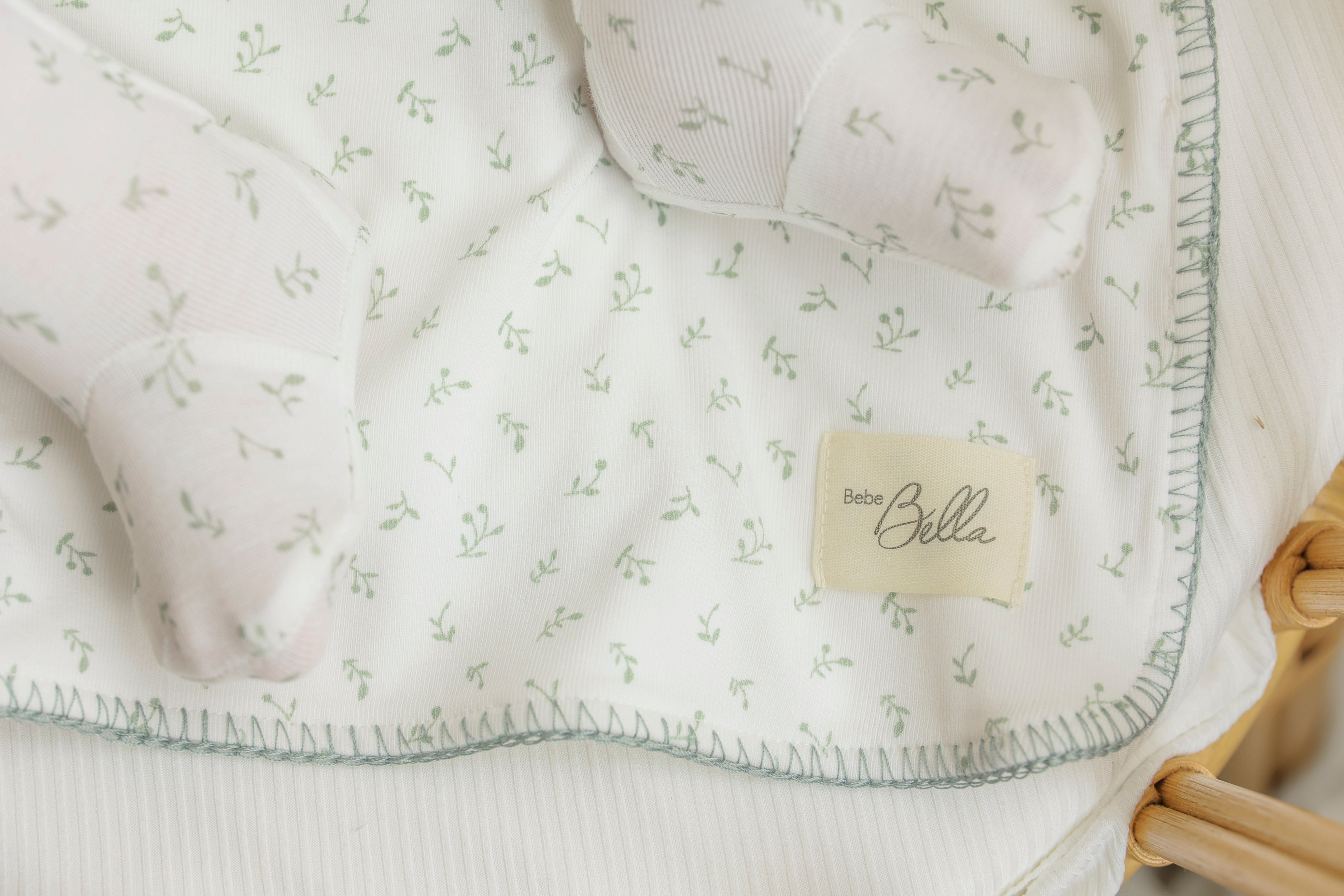 Branch Print Blanket in by Bebe Bella