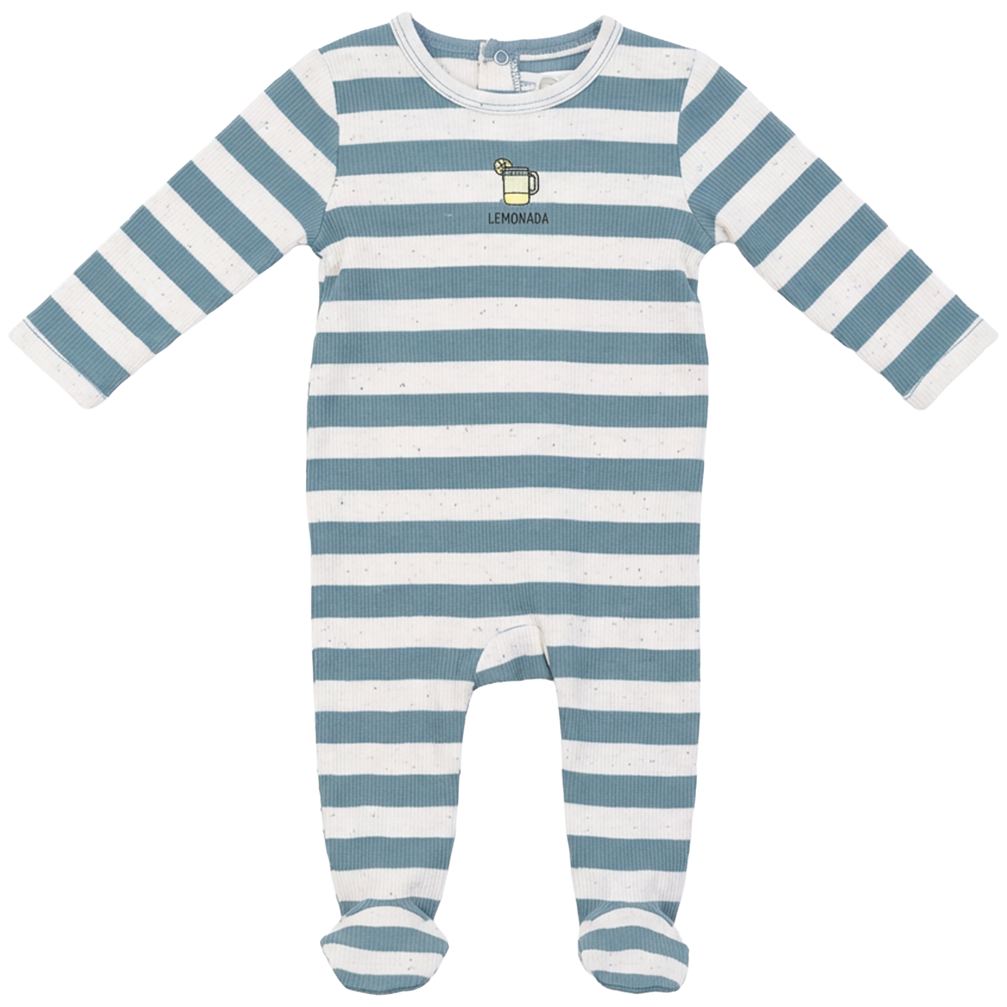 Striped Onesie in Sage by Whipped Cocoa