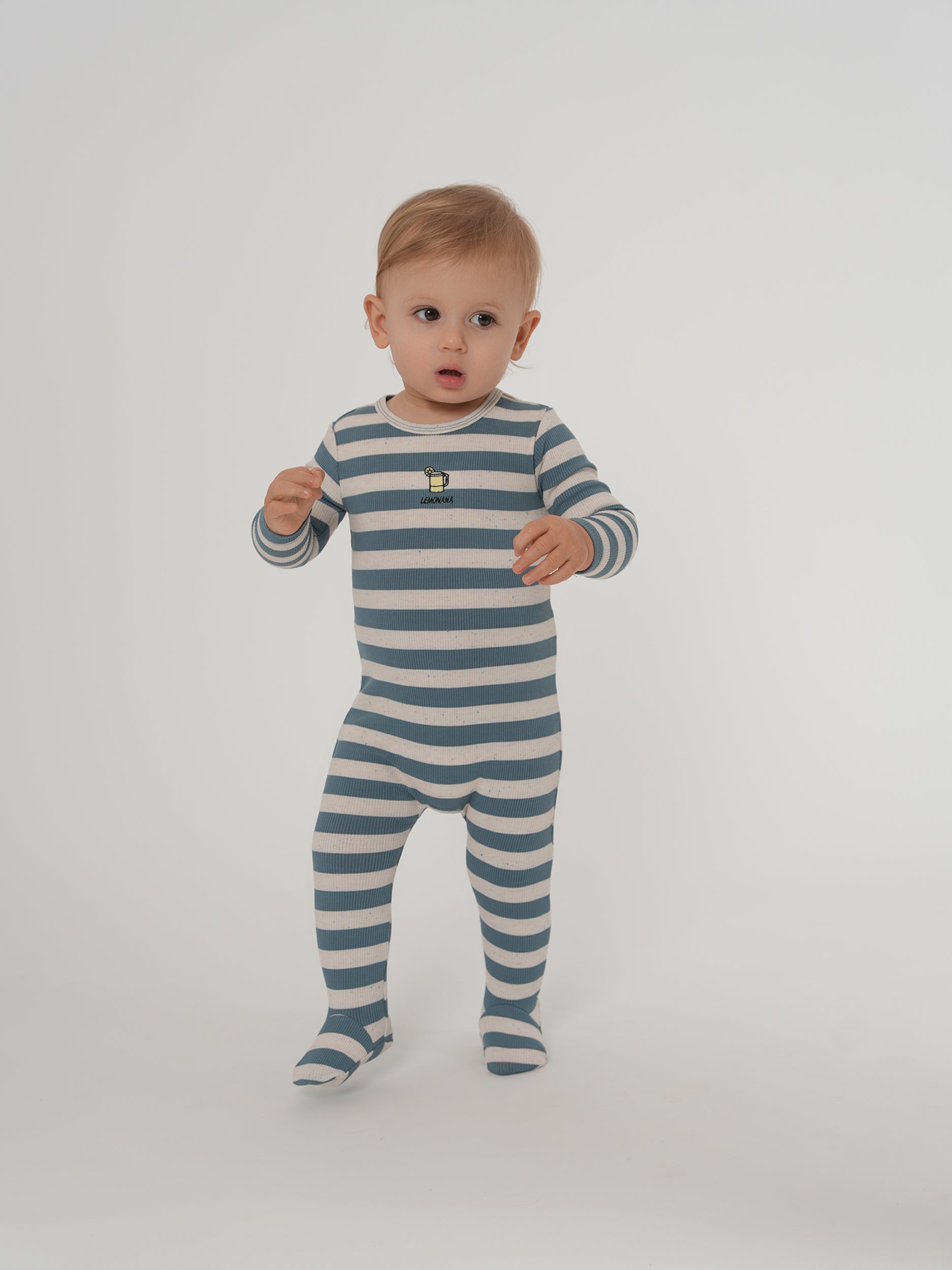 Striped Onesie in by Whipped Cocoa