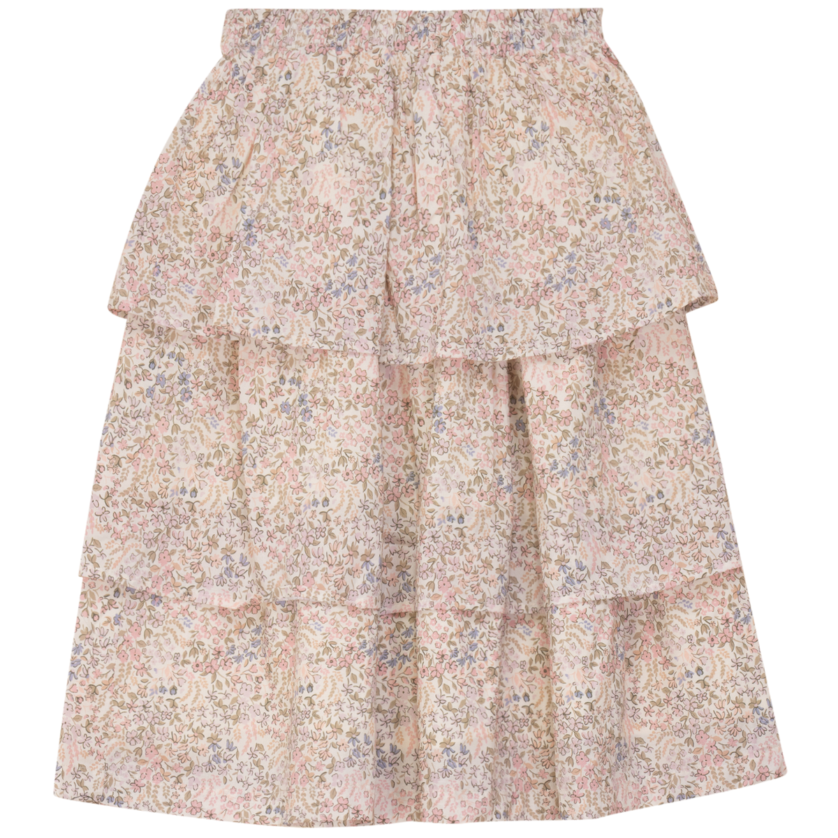 Floral Print Skirt in Cream by Jolie Capri