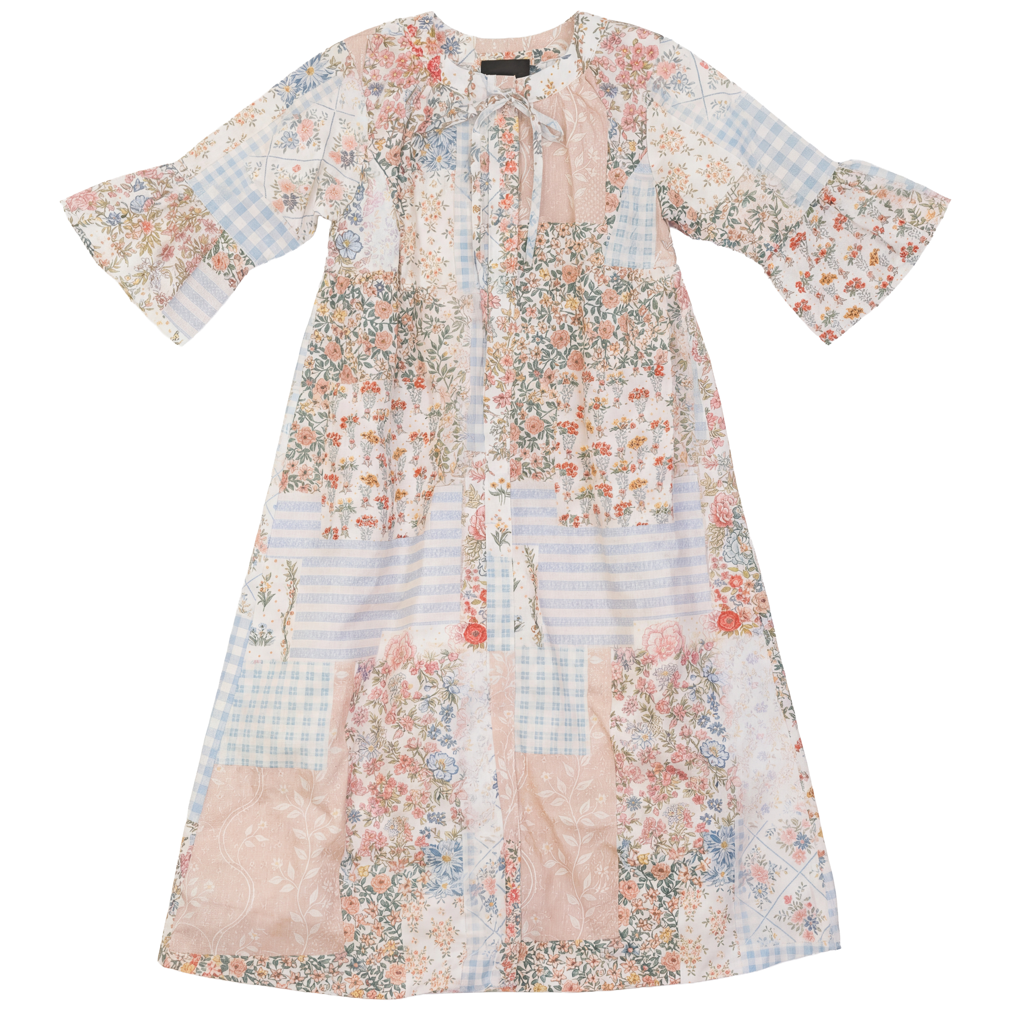 Patchwork Print Robe in Cream Multi by Seal