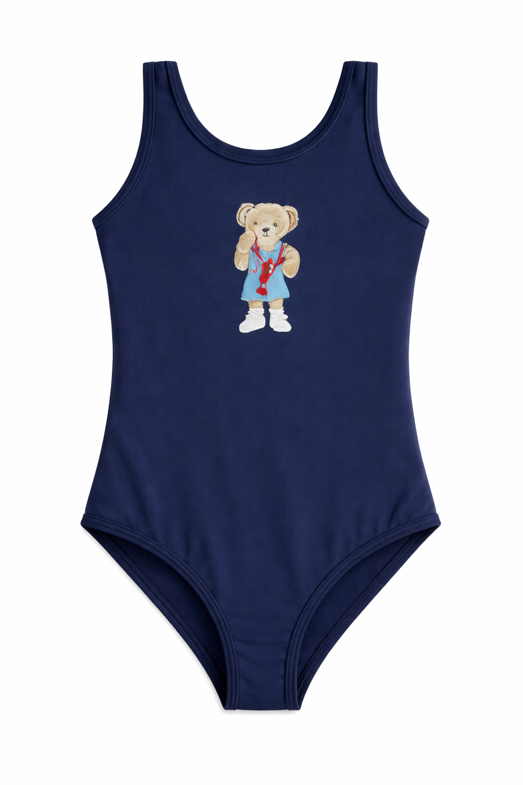 Swimsuit With Bear in Navy Blue by Try