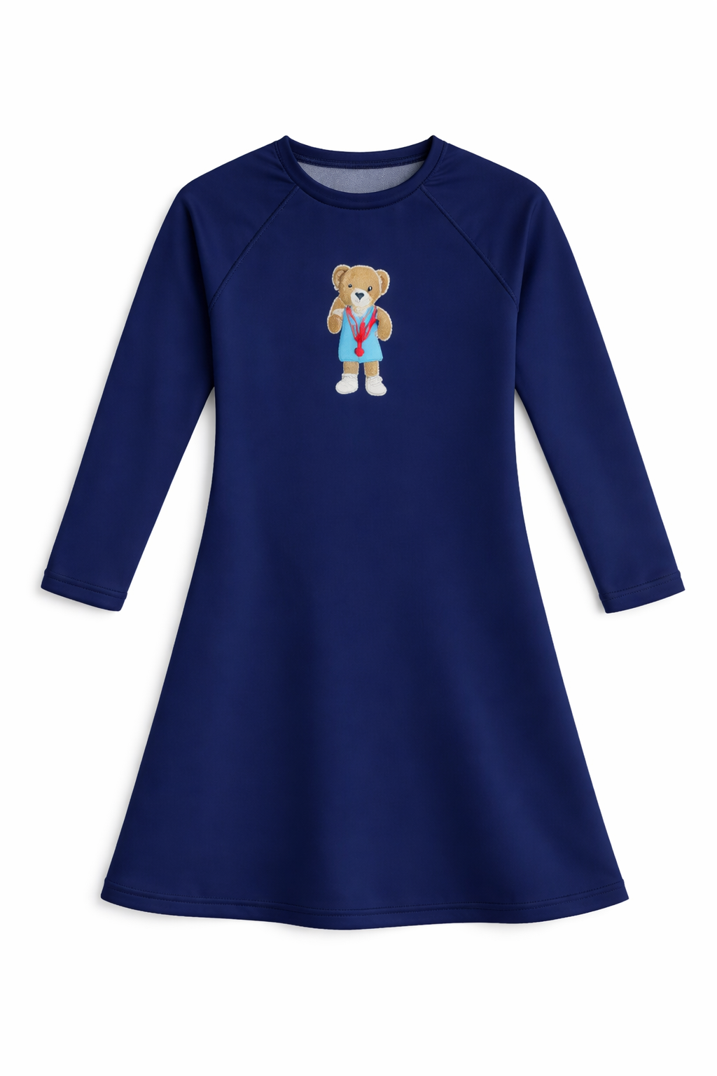 Swim Dress With Bear in Navy Blue by Try