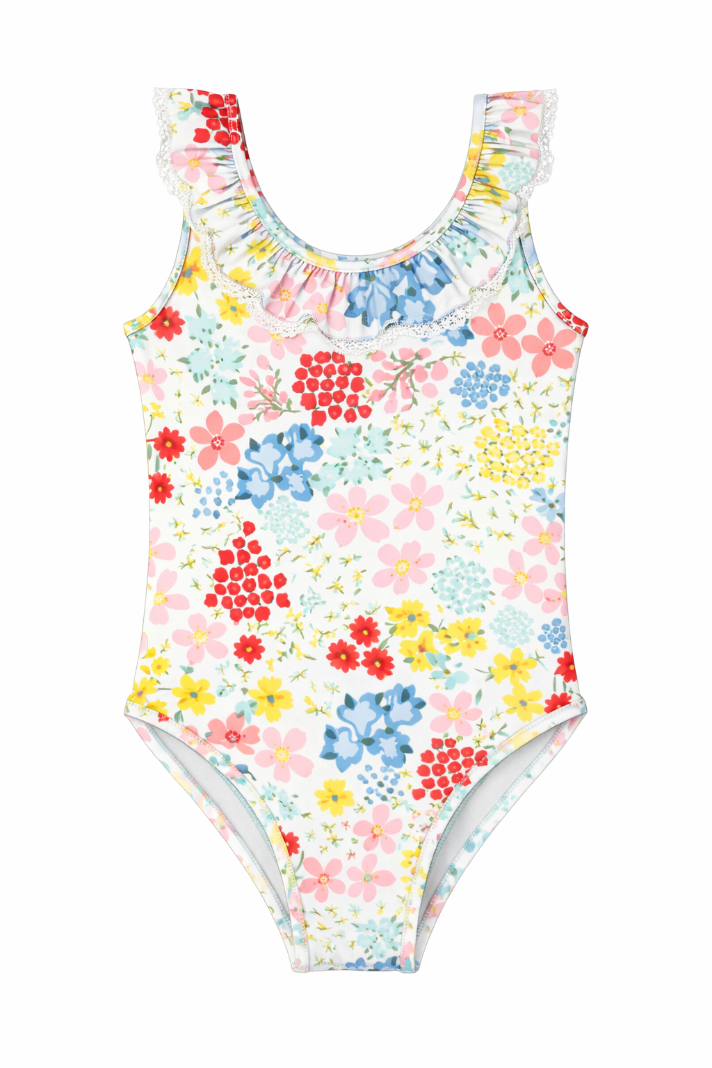 Floral Print Swim Suit in Floral Print by Sunburnt