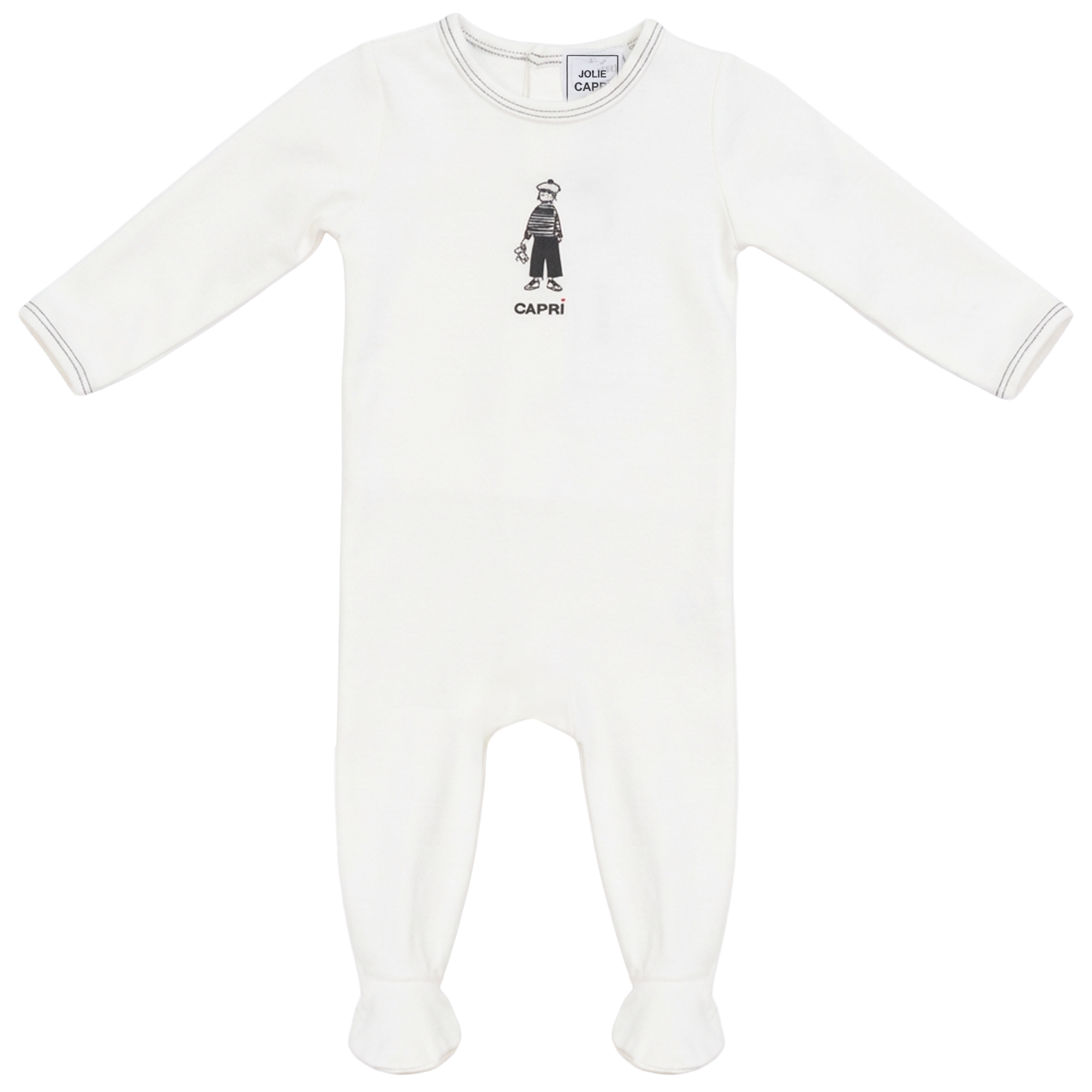 Capri Print Onesie in Cream by Jolie Capri