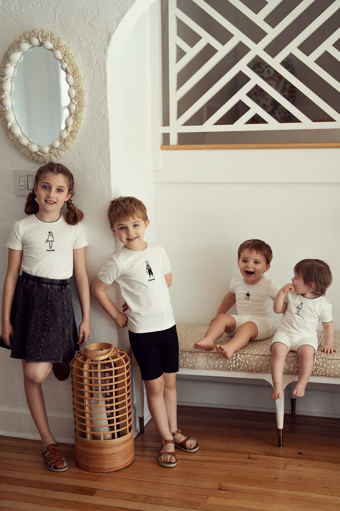 Capri Print Shorts Set in by Jolie Capri