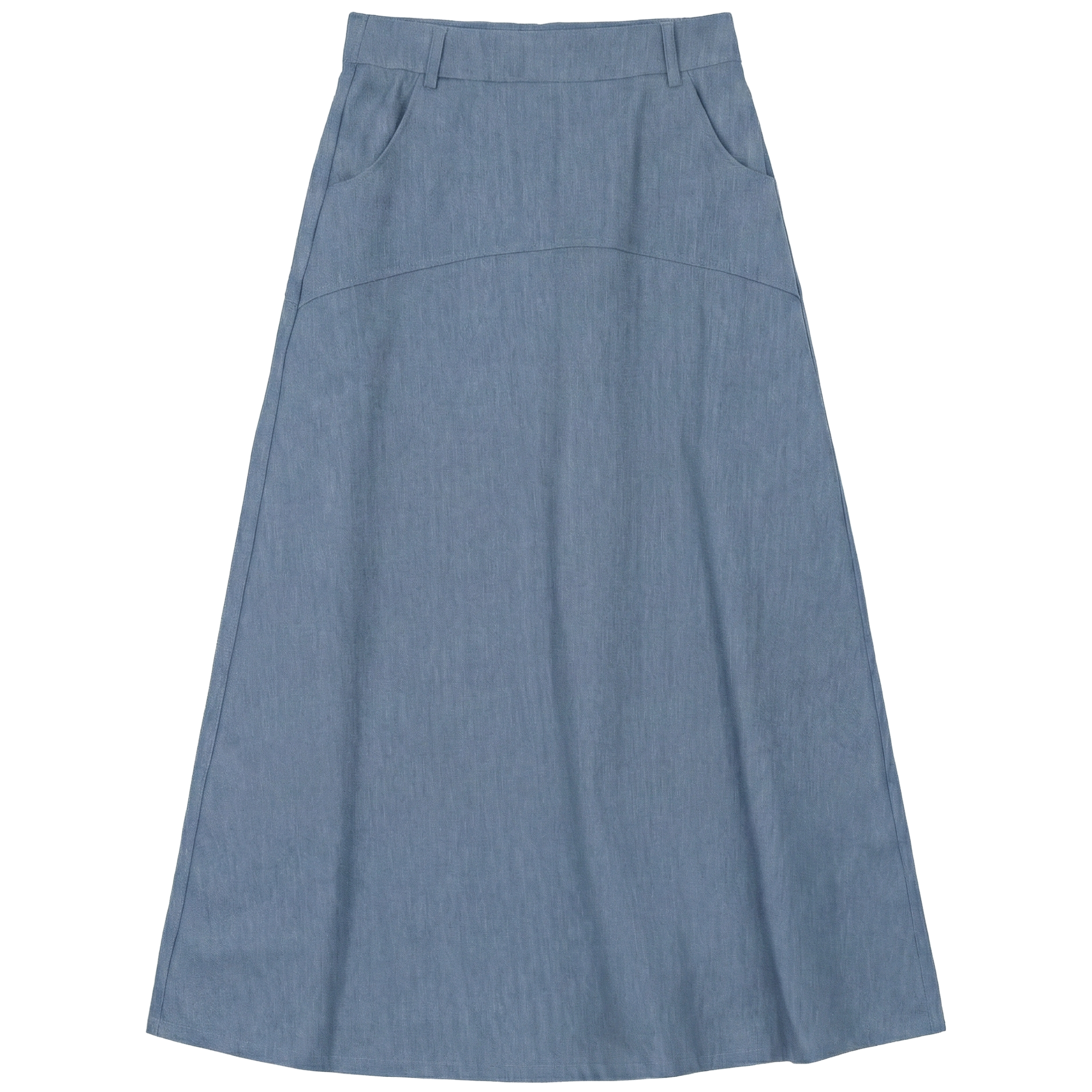 Denim Pocket Skirt in Light Denim by Noni Daily