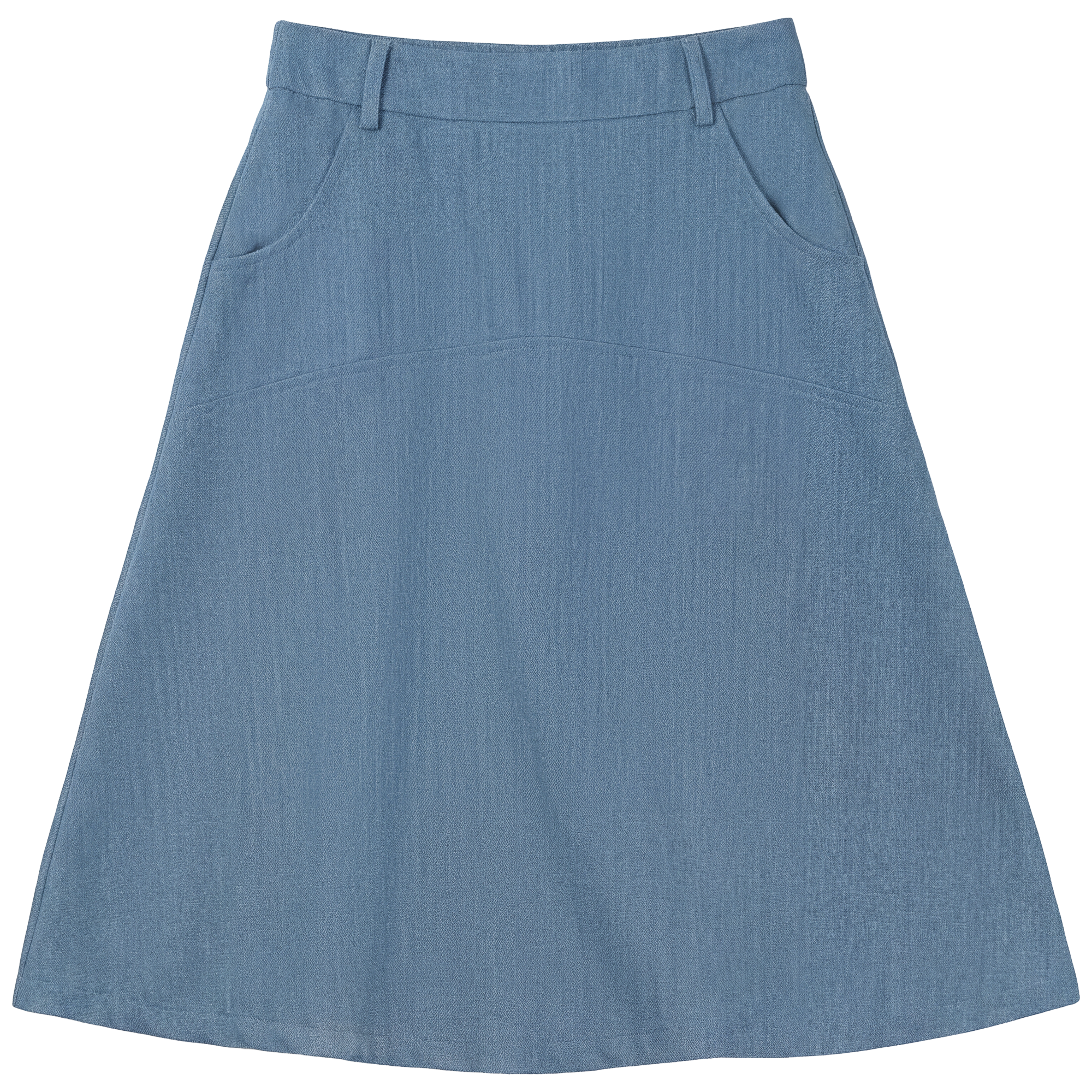 Denim Pocket Skirt in Light Denim by Noni Daily
