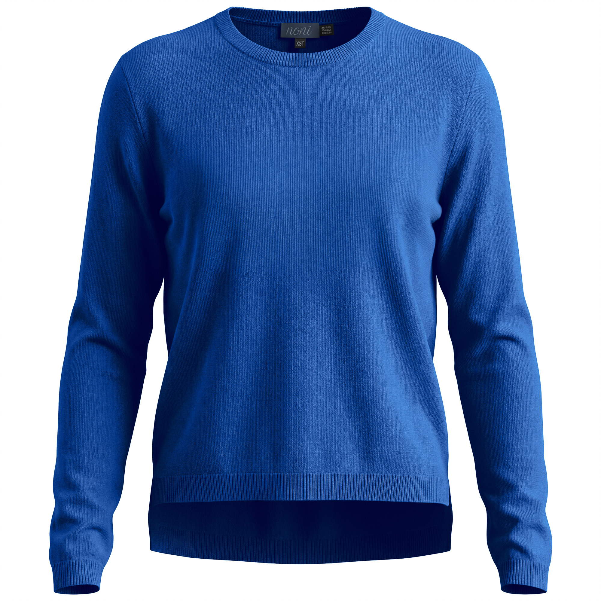 Cropped Knit Sweater in Blue by Noni