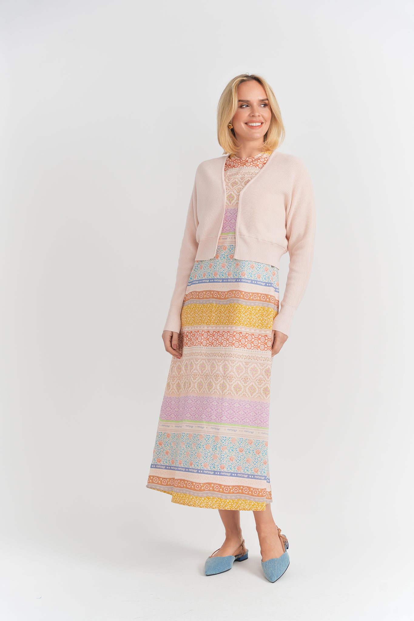 Printed Floral Jumper in by Noni