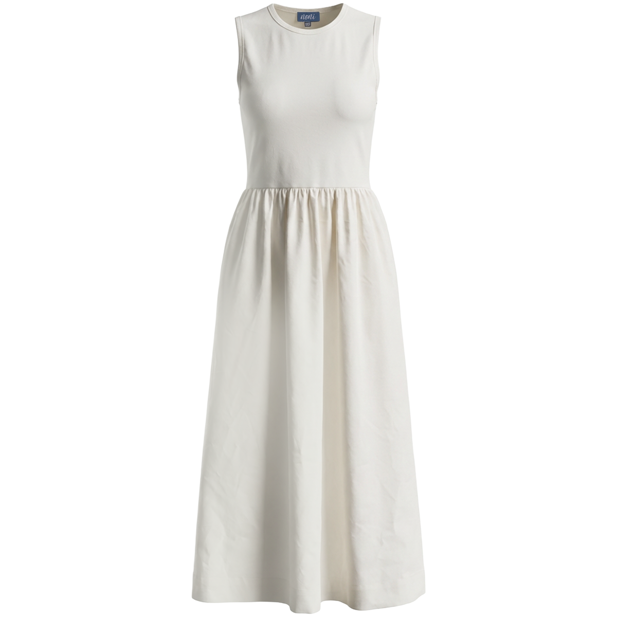 Woven Midi Jumper in Ivory by Noni