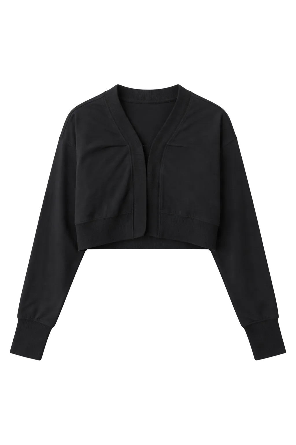 Rib Knit Cardigan in Black by Noni
