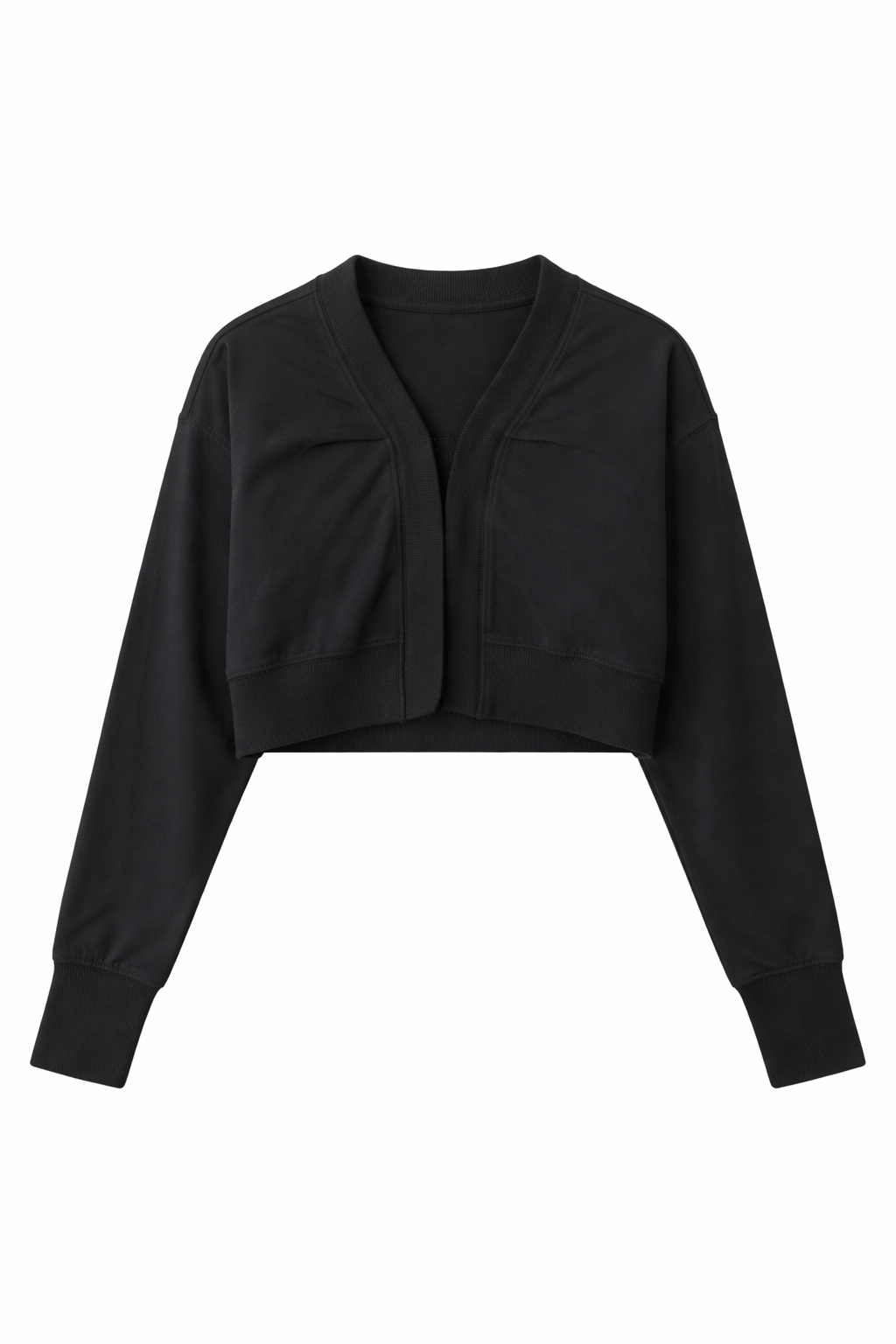 Rib Knit Cardigan in Black by Noni