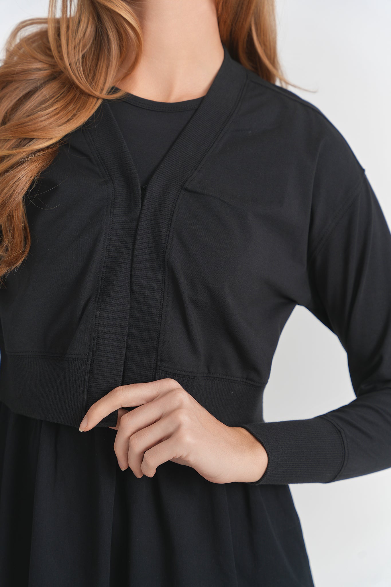 Rib Knit Cardigan in by Noni