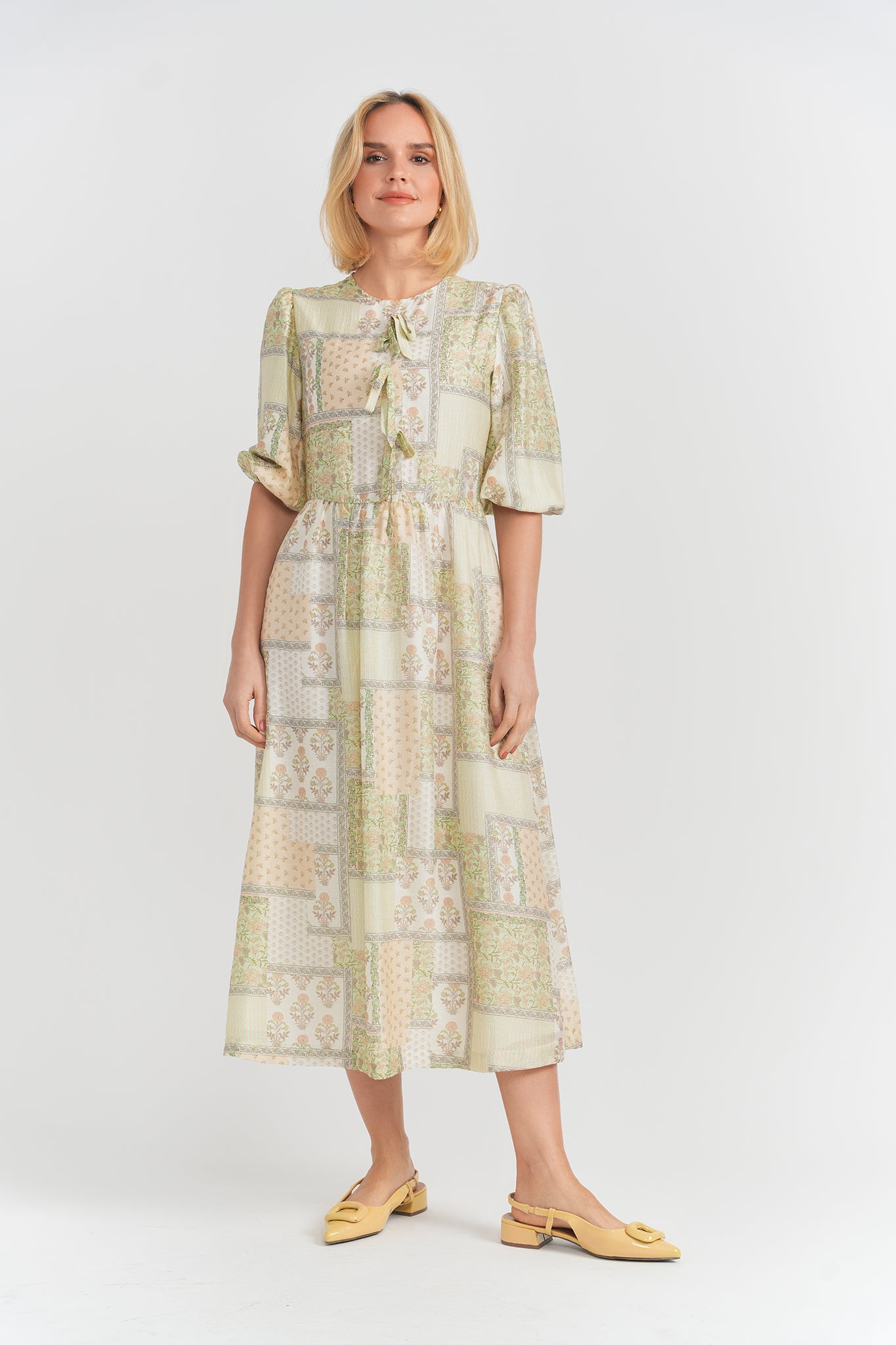 Floral Print Woven Dress in by Noni