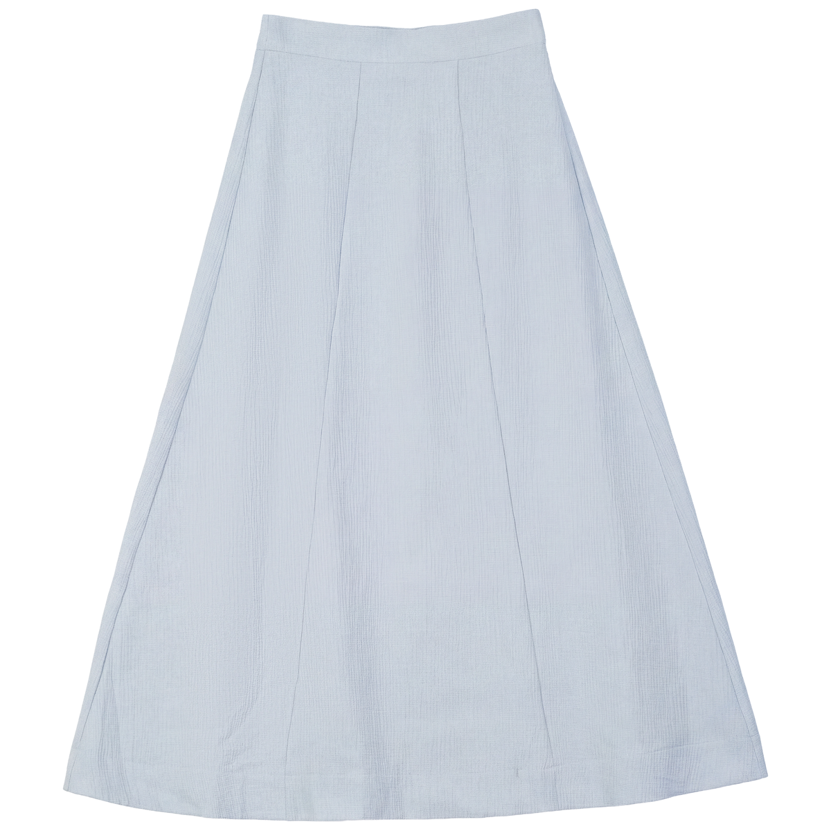 Crinkle Cotton Midi Skirt in Blue by Noni Daily