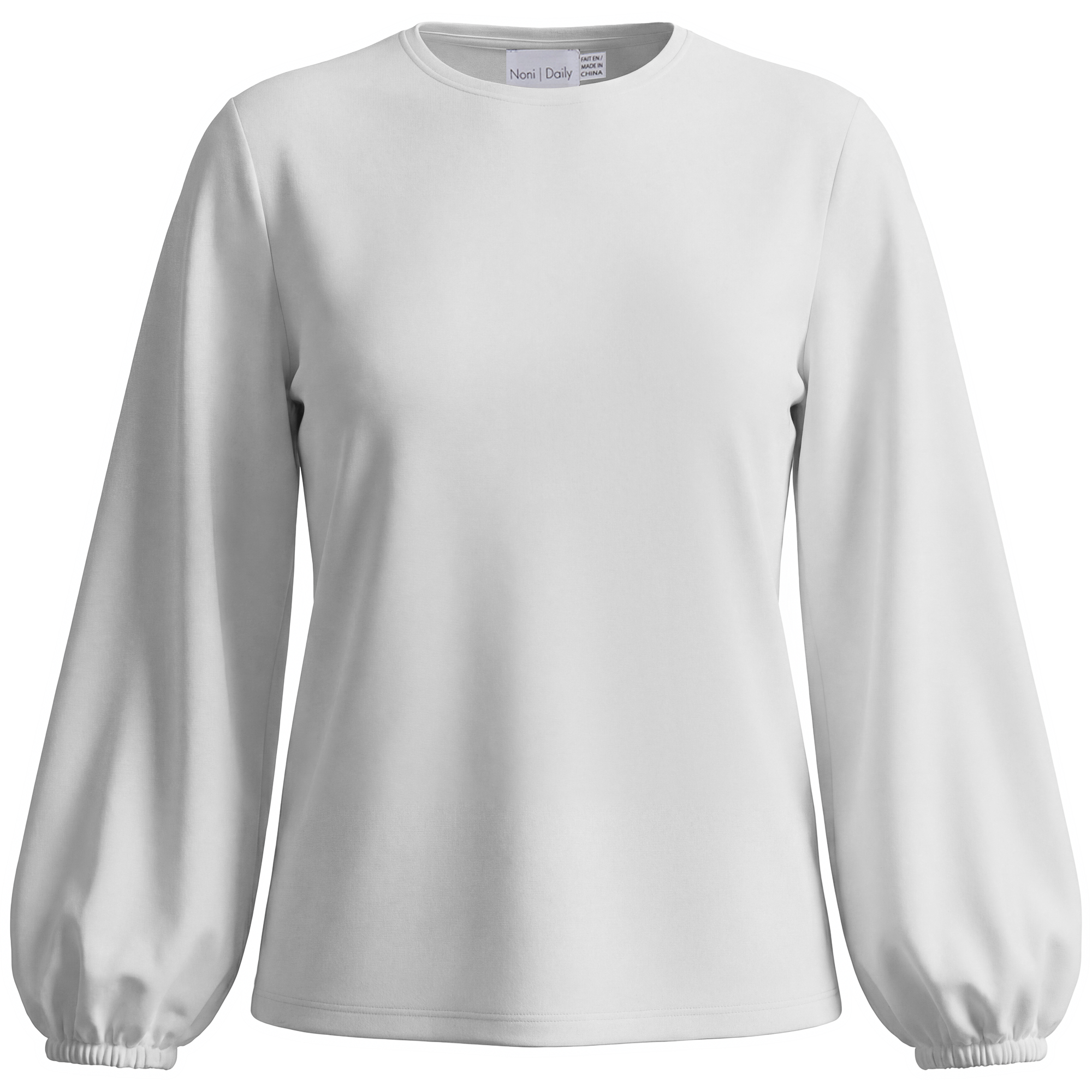 Bubble Blouse in White by Noni Daily