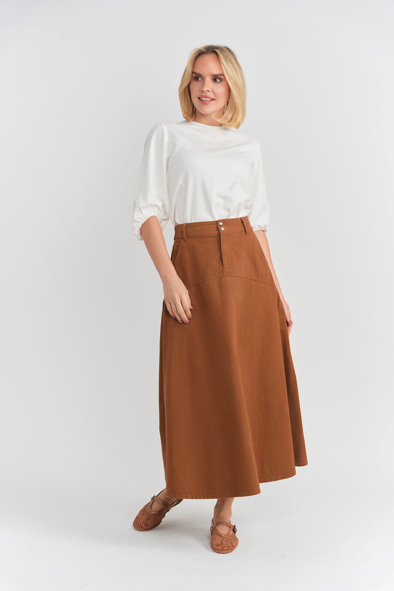 Bubble Blouse in by Noni Daily