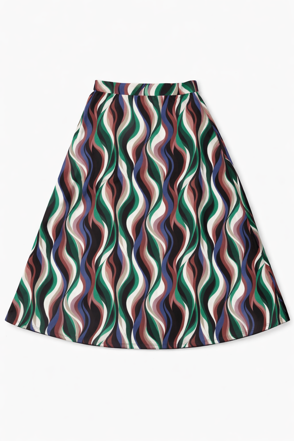 Geo Print Swim Skirt in Multi Color by Noni Daily