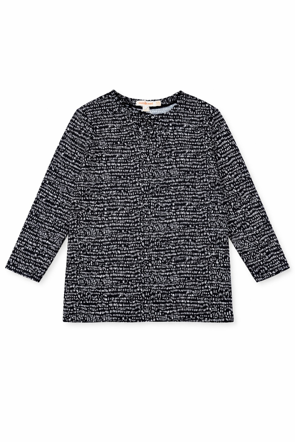 Geo Print Swim Top in Black White by Noni Daily