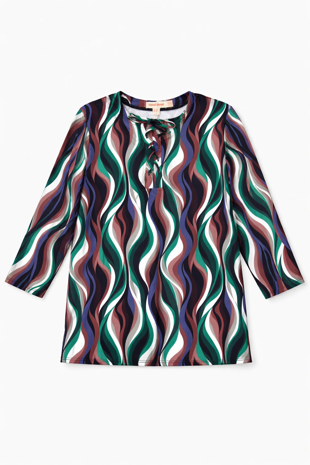 Geo Print Swim Top in Multi Color by Noni Daily