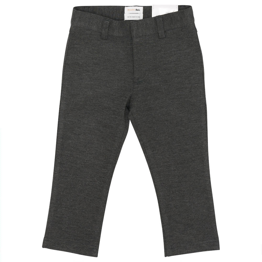 Basic Ponte Pants in Charcoal Mix by Mocha Noir