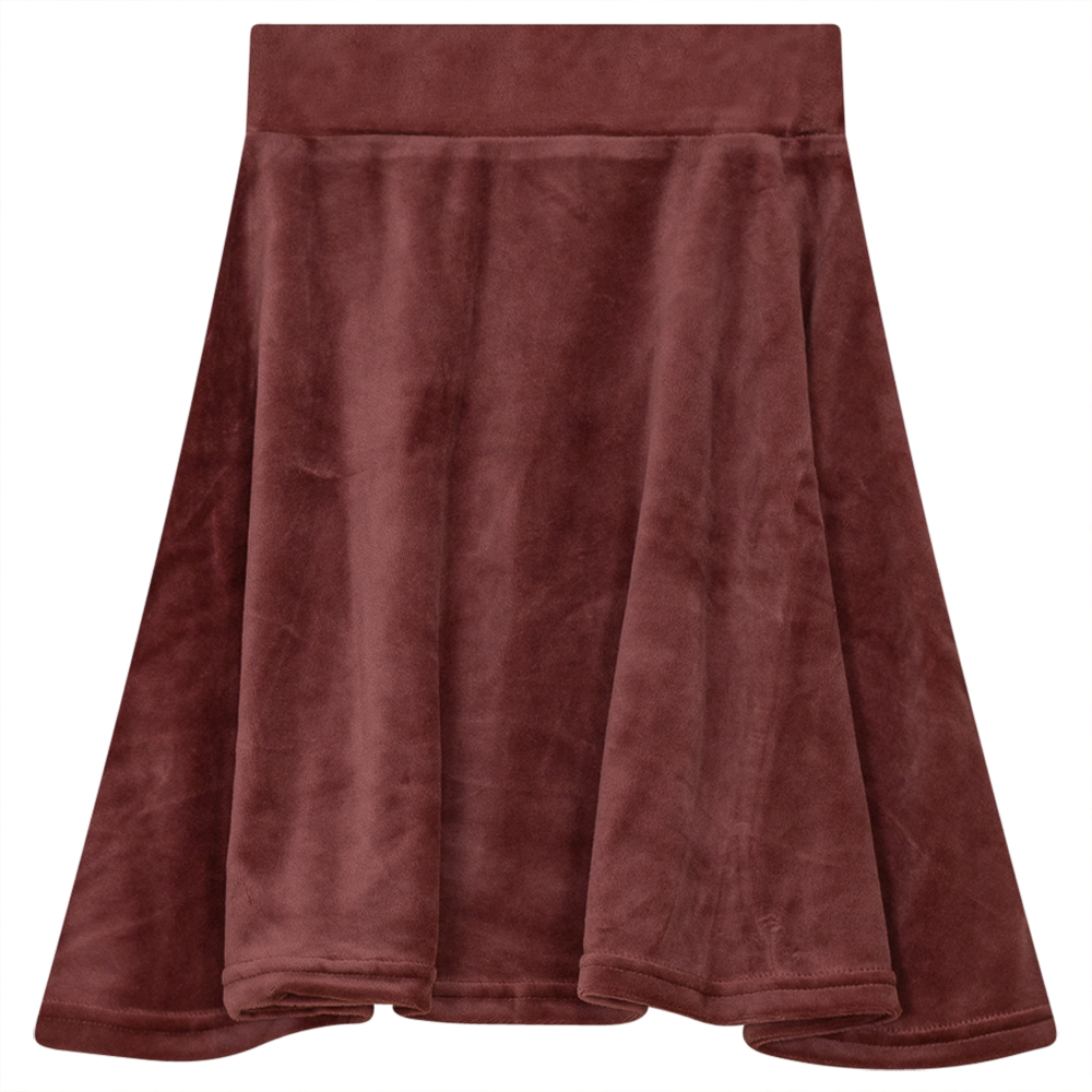Velour Skirt in Apple Butter by Peek a boo