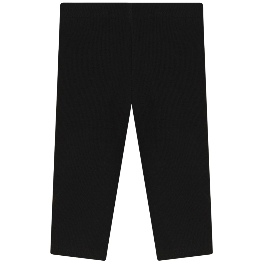 Rib Basic Henley leggings in Black by Peek a boo